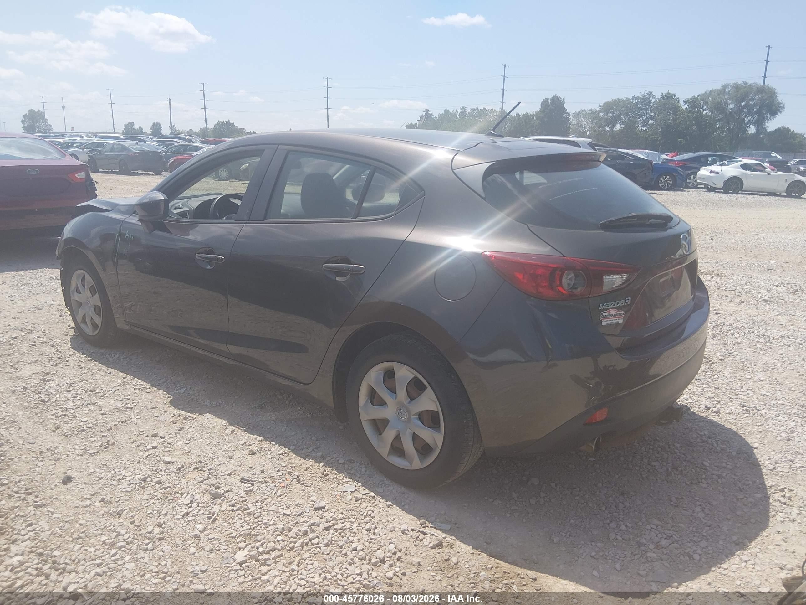 2014 Mazda Mazda3 I Sport Черный vin: JM1BM1K71E1136975