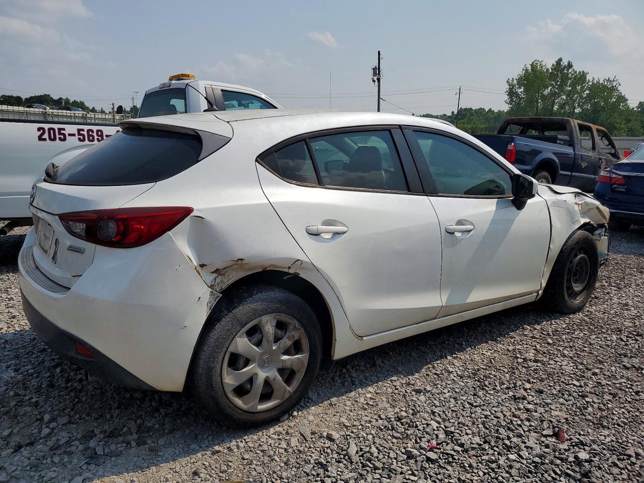 2014 Mazda 3 Sport White vin: JM1BM1K71E1144896