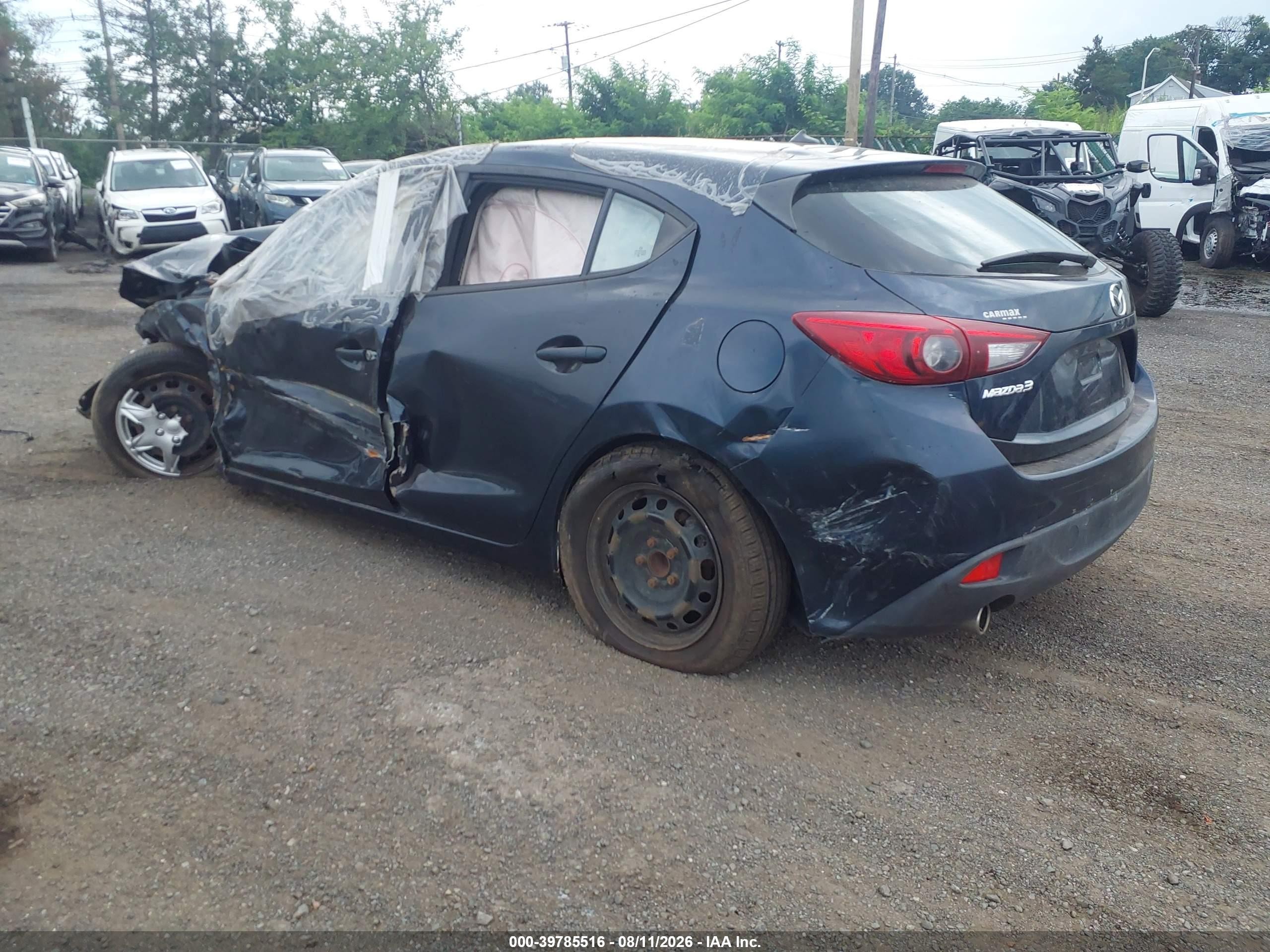2014 Mazda Mazda3   Blue vin: JM1BM1K72E1154319