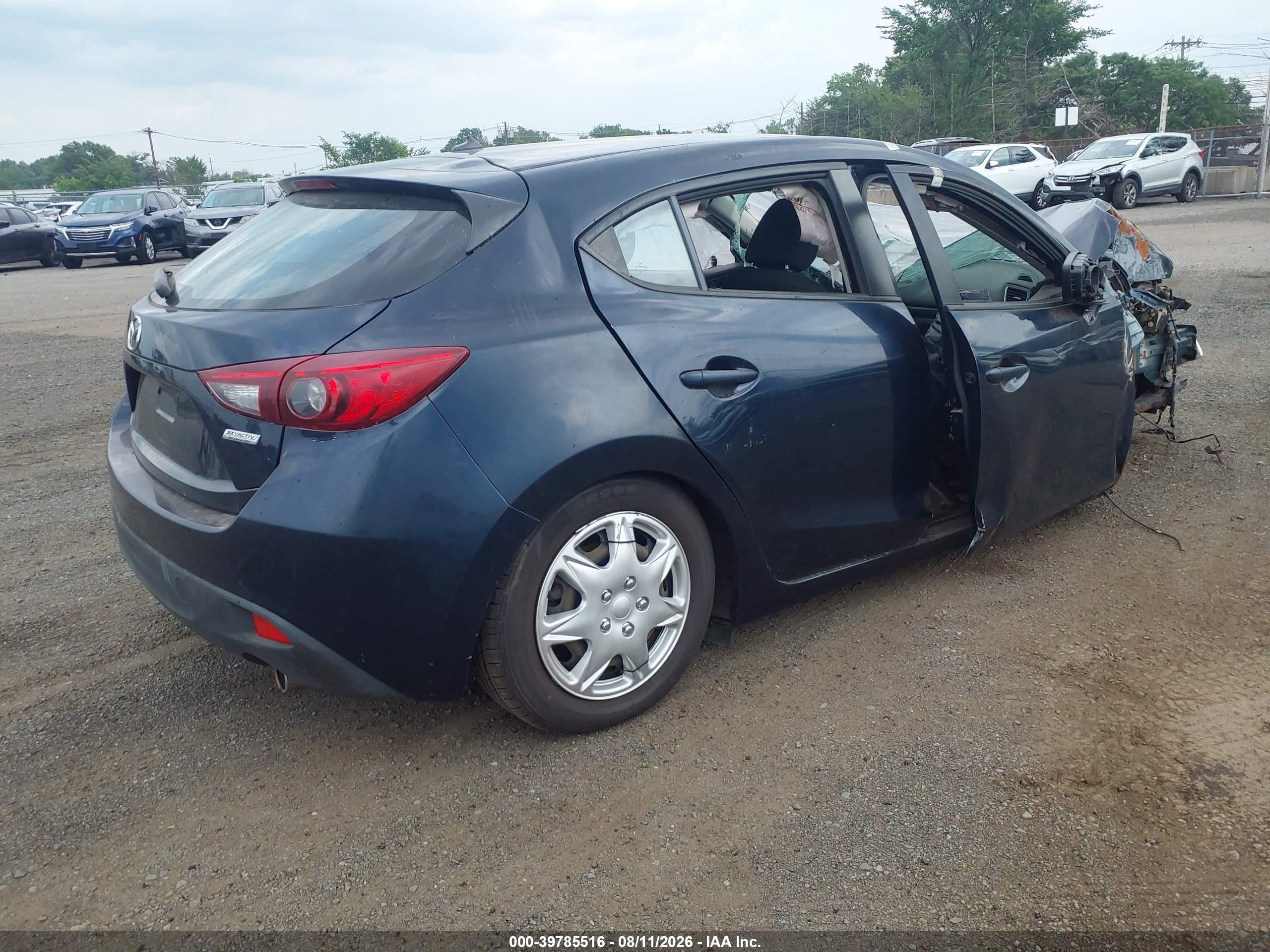 2014 Mazda Mazda3   Blue vin: JM1BM1K72E1154319