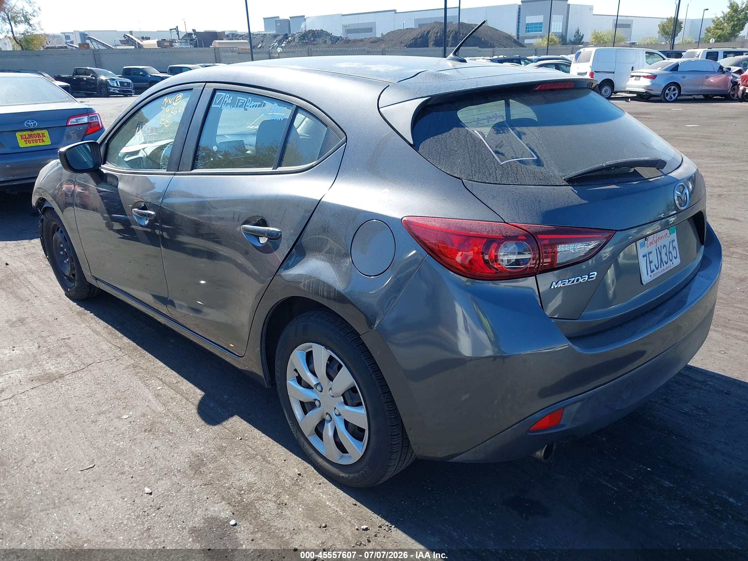 2014 Mazda Mazda3 I Sport Серый vin: JM1BM1K72E1172528
