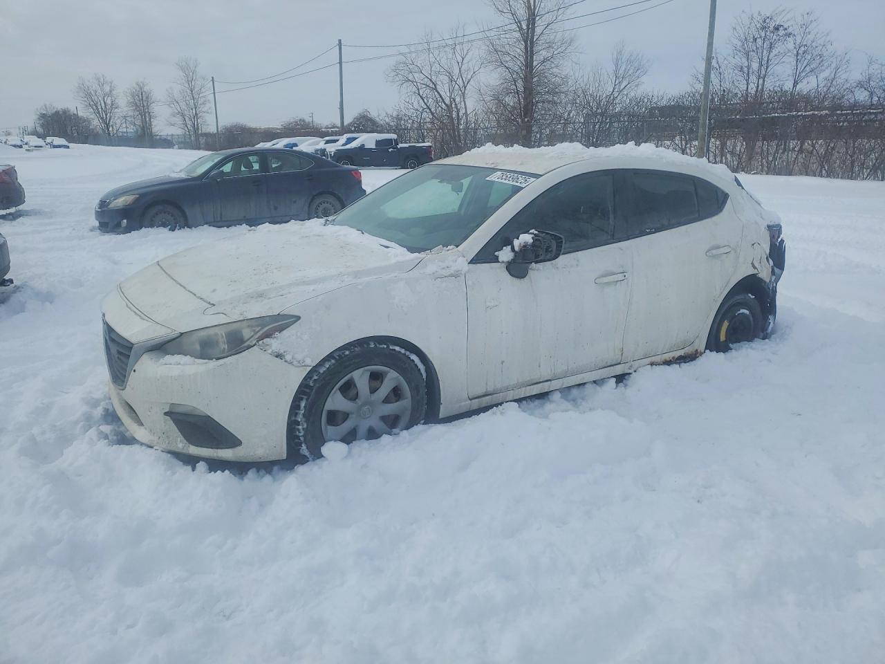 2014 Mazda 3 Sport White vin: JM1BM1K72E1178779