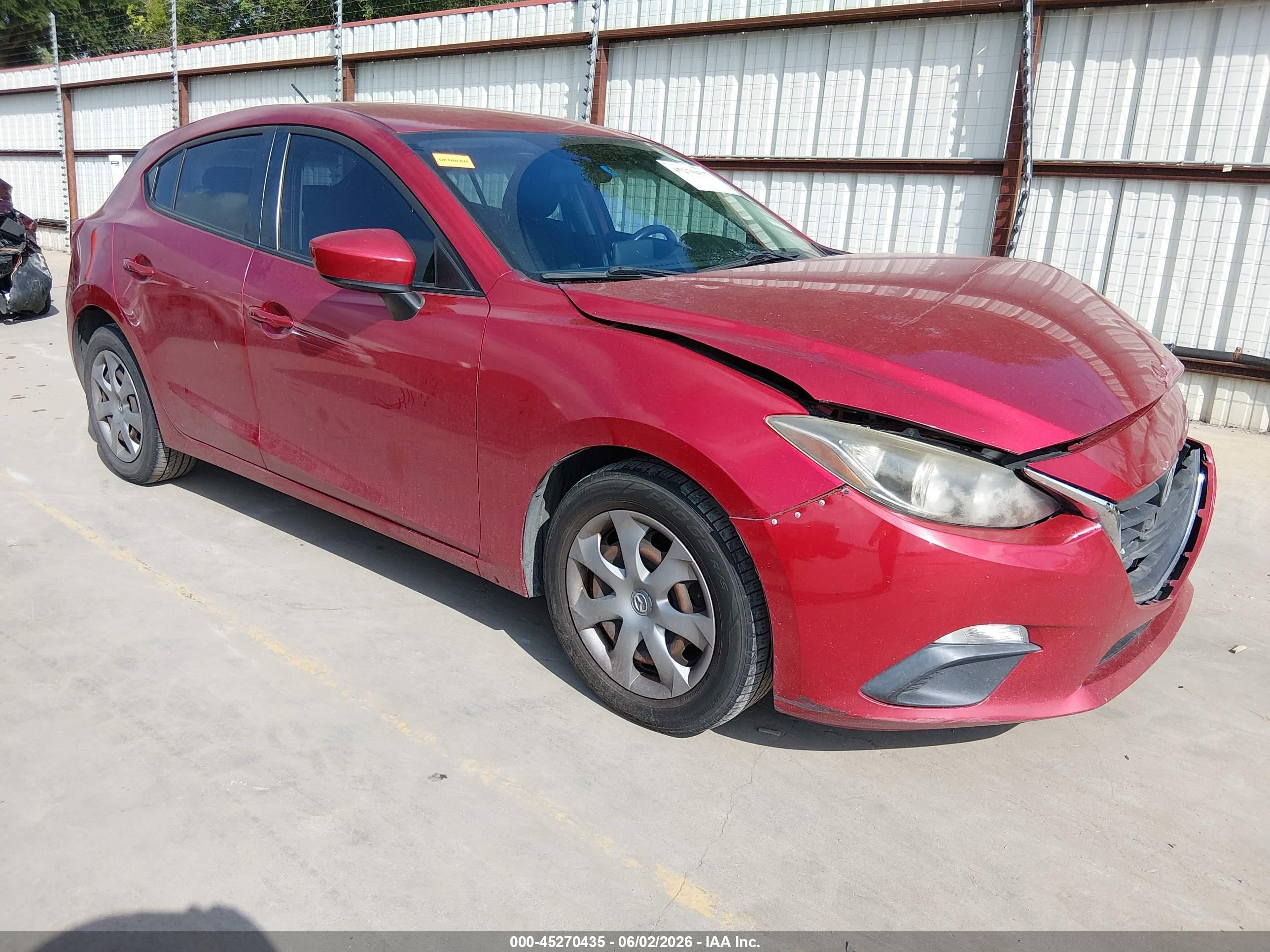 2015 Mazda Mazda3 I Sport Red vin: JM1BM1K72F1258794
