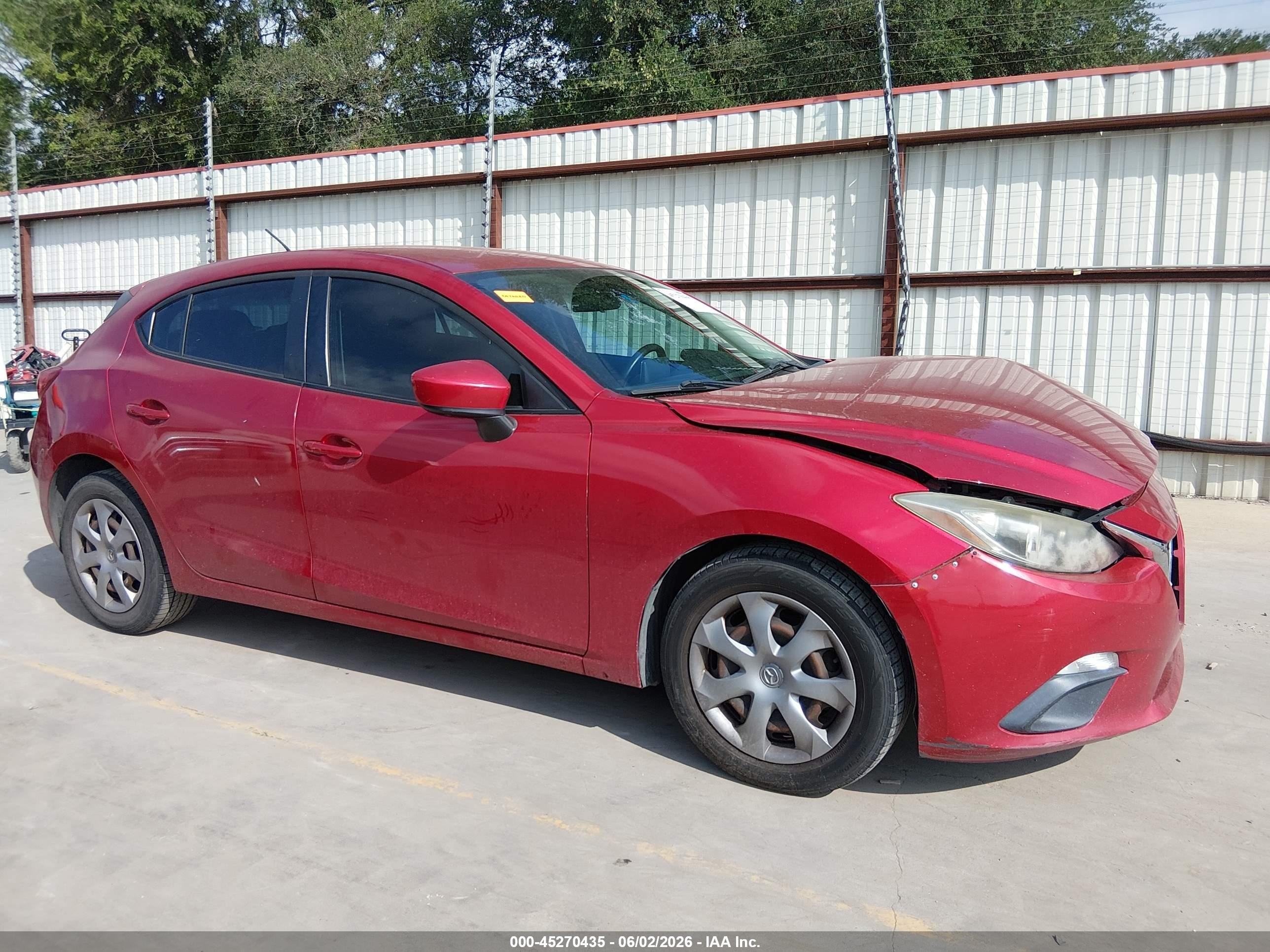 2015 Mazda Mazda3 I Sport Красный vin: JM1BM1K72F1258794