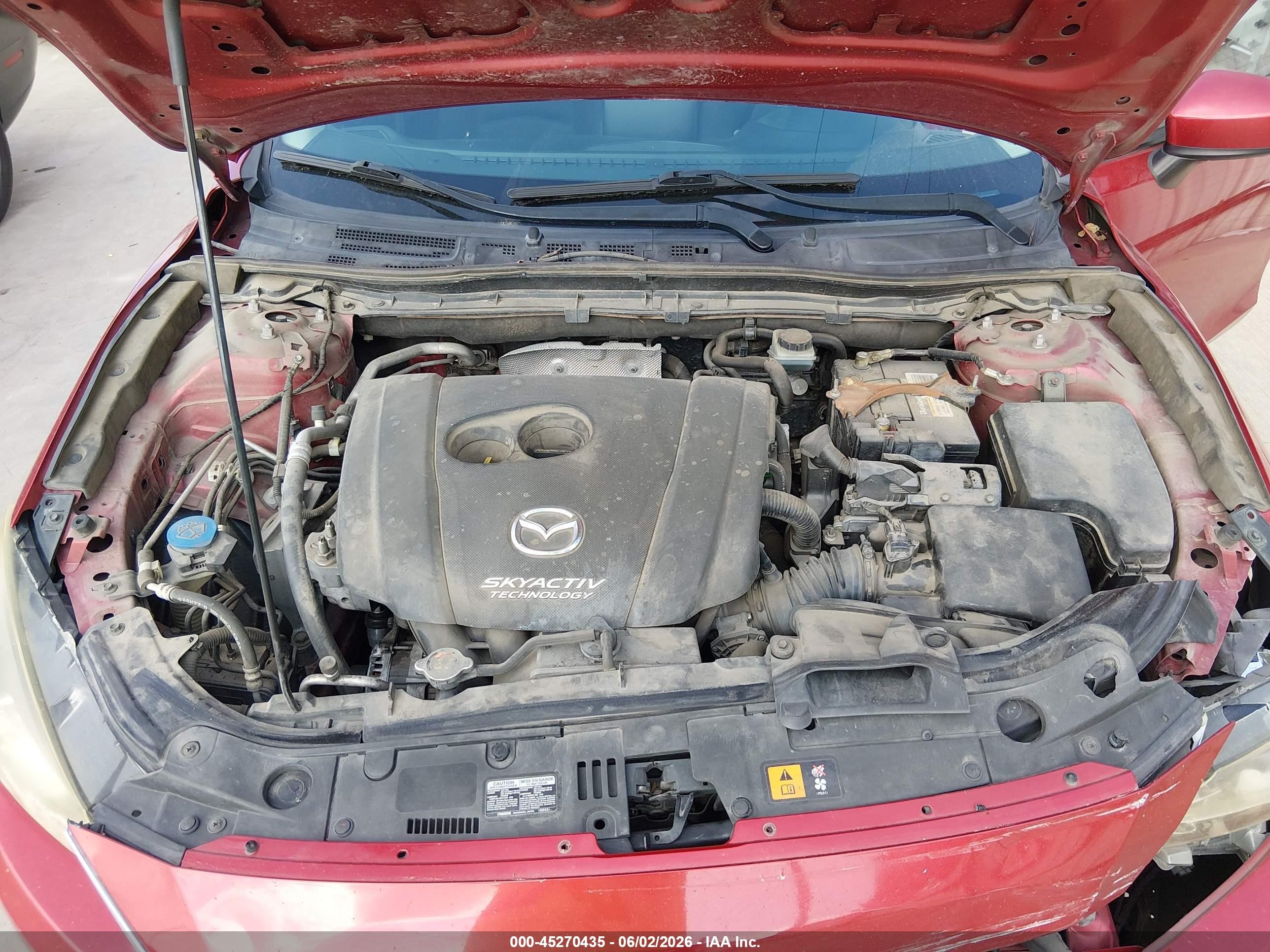 2015 Mazda Mazda3 I Sport Красный vin: JM1BM1K72F1258794