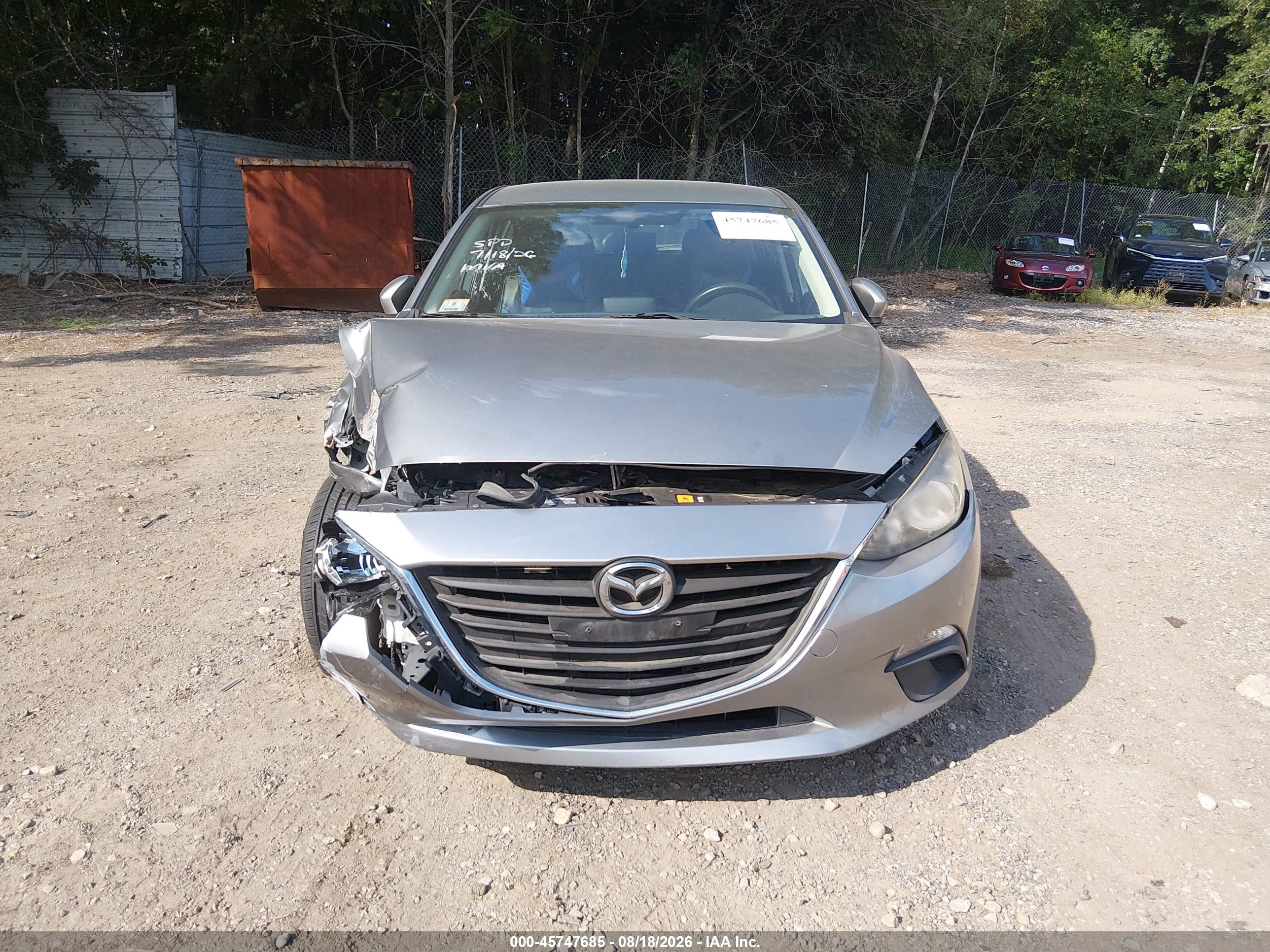2015 Mazda Mazda3 I Sport Серебряный vin: JM1BM1K72F1271285