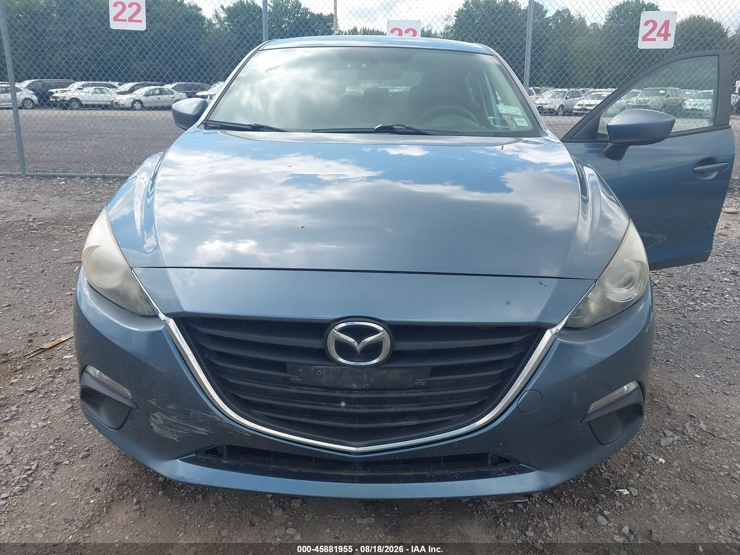 2014 Mazda Mazda3 I Sport Синий vin: JM1BM1K73E1171002