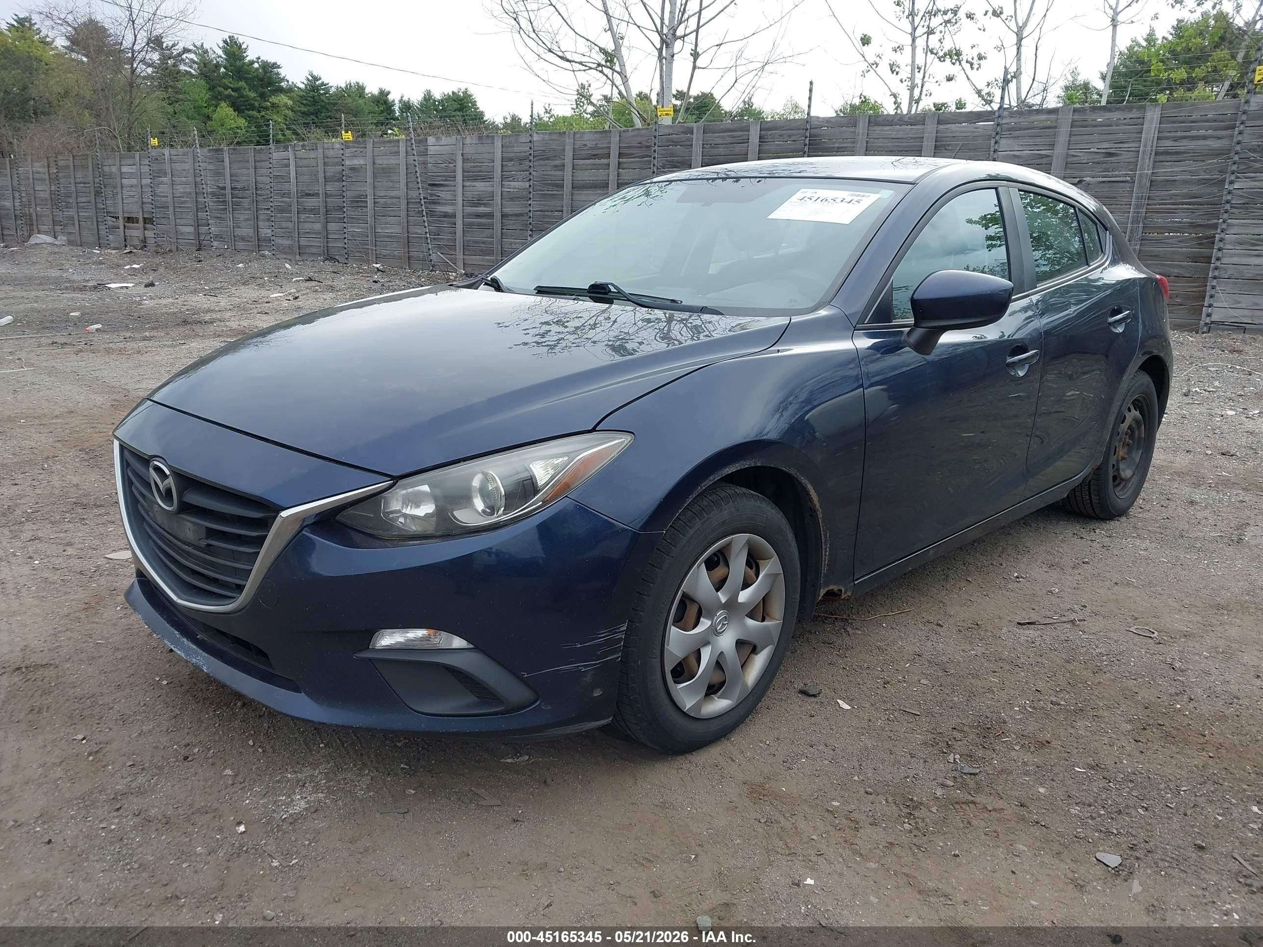 2014 Mazda Mazda3 I Sport Blue vin: JM1BM1K74E1147422
