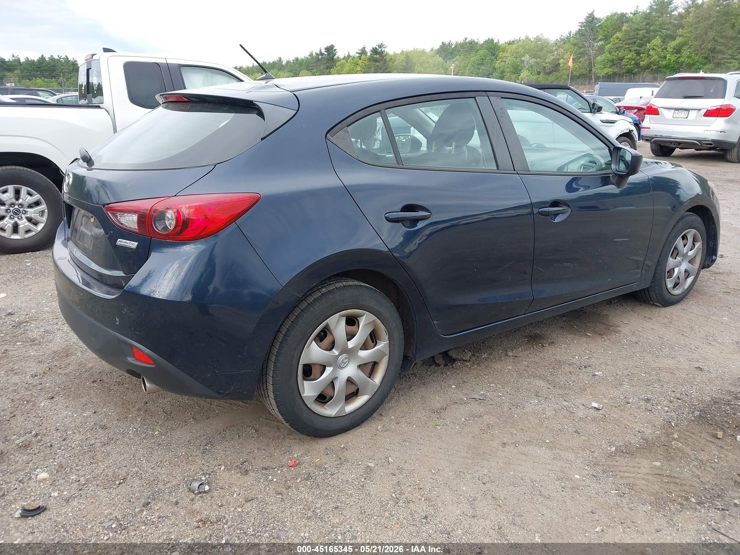 2014 Mazda Mazda3 I Sport Blue vin: JM1BM1K74E1147422