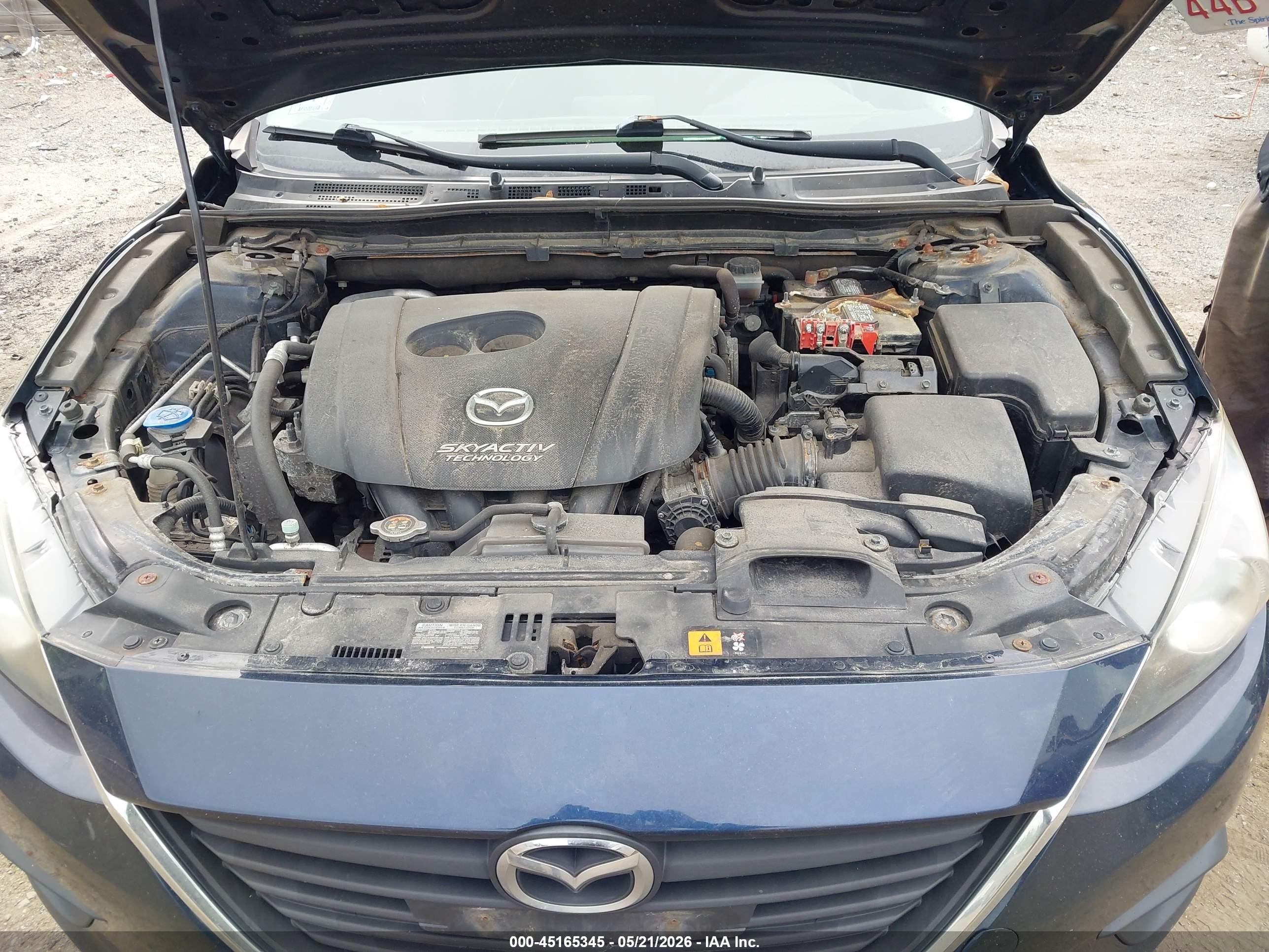 2014 Mazda Mazda3 I Sport Blue vin: JM1BM1K74E1147422