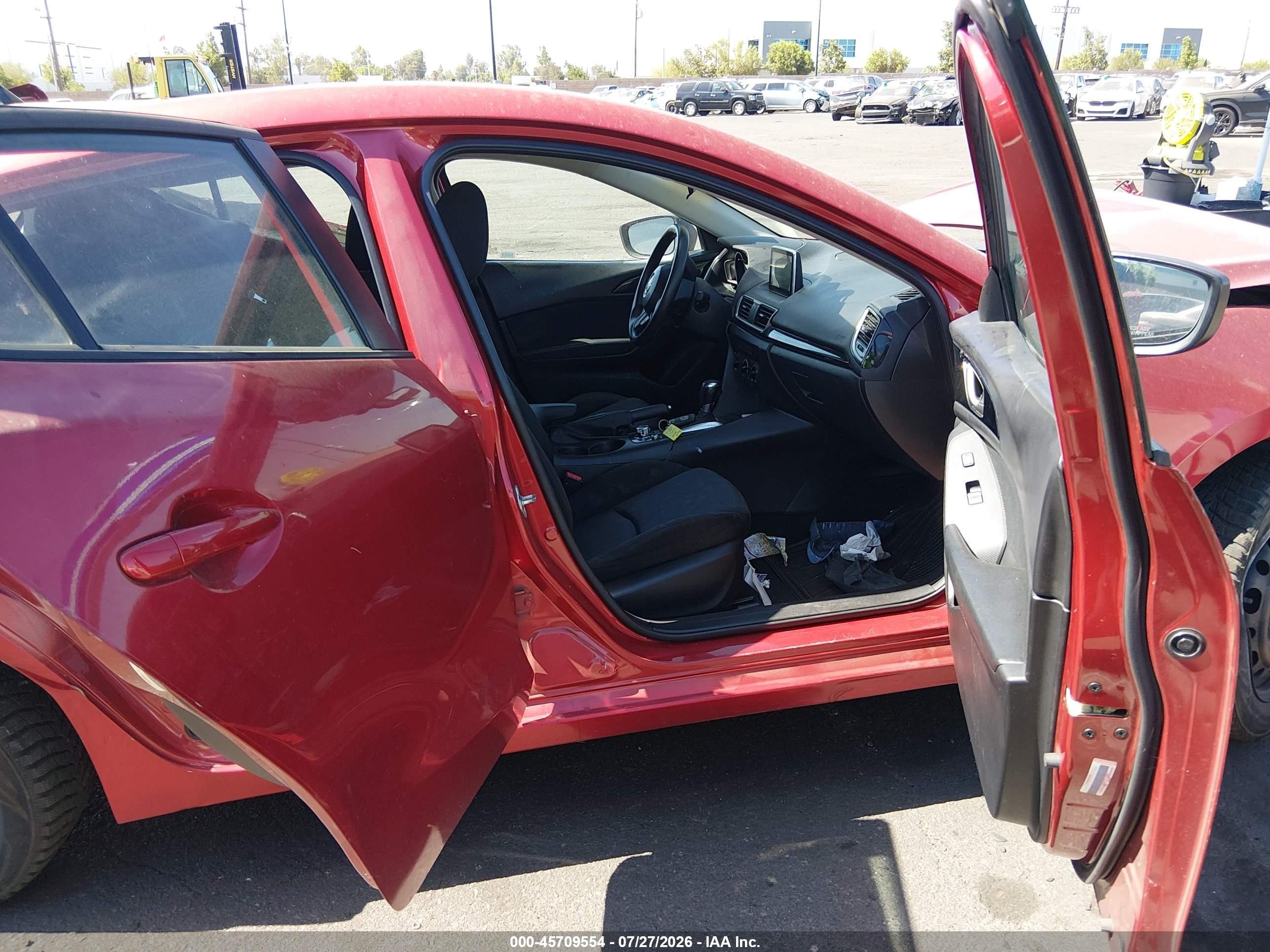 2015 Mazda Mazda3 I Sport Burgundy vin: JM1BM1K75F1224350