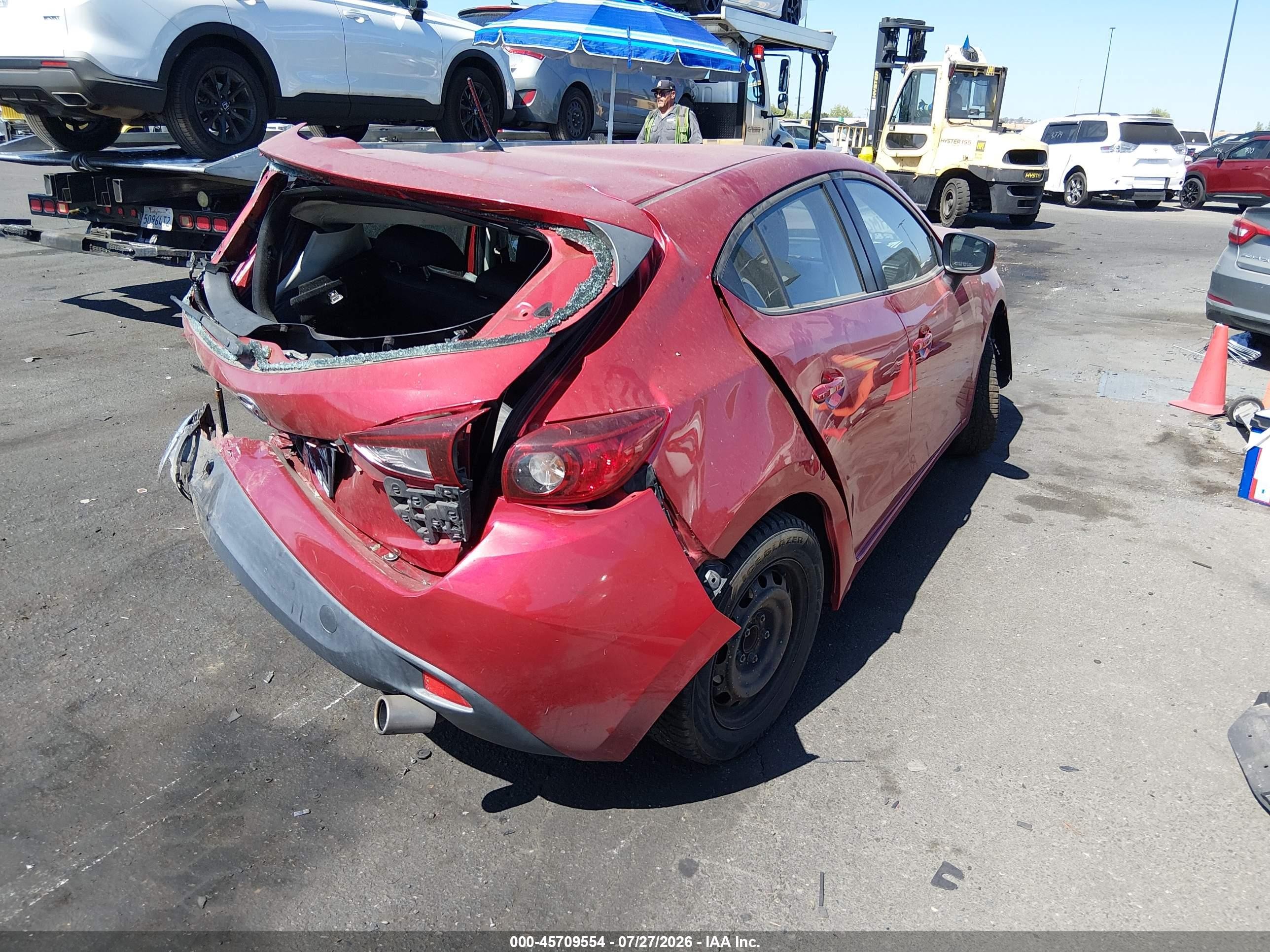 2015 Mazda Mazda3 I Sport Burgundy vin: JM1BM1K75F1224350
