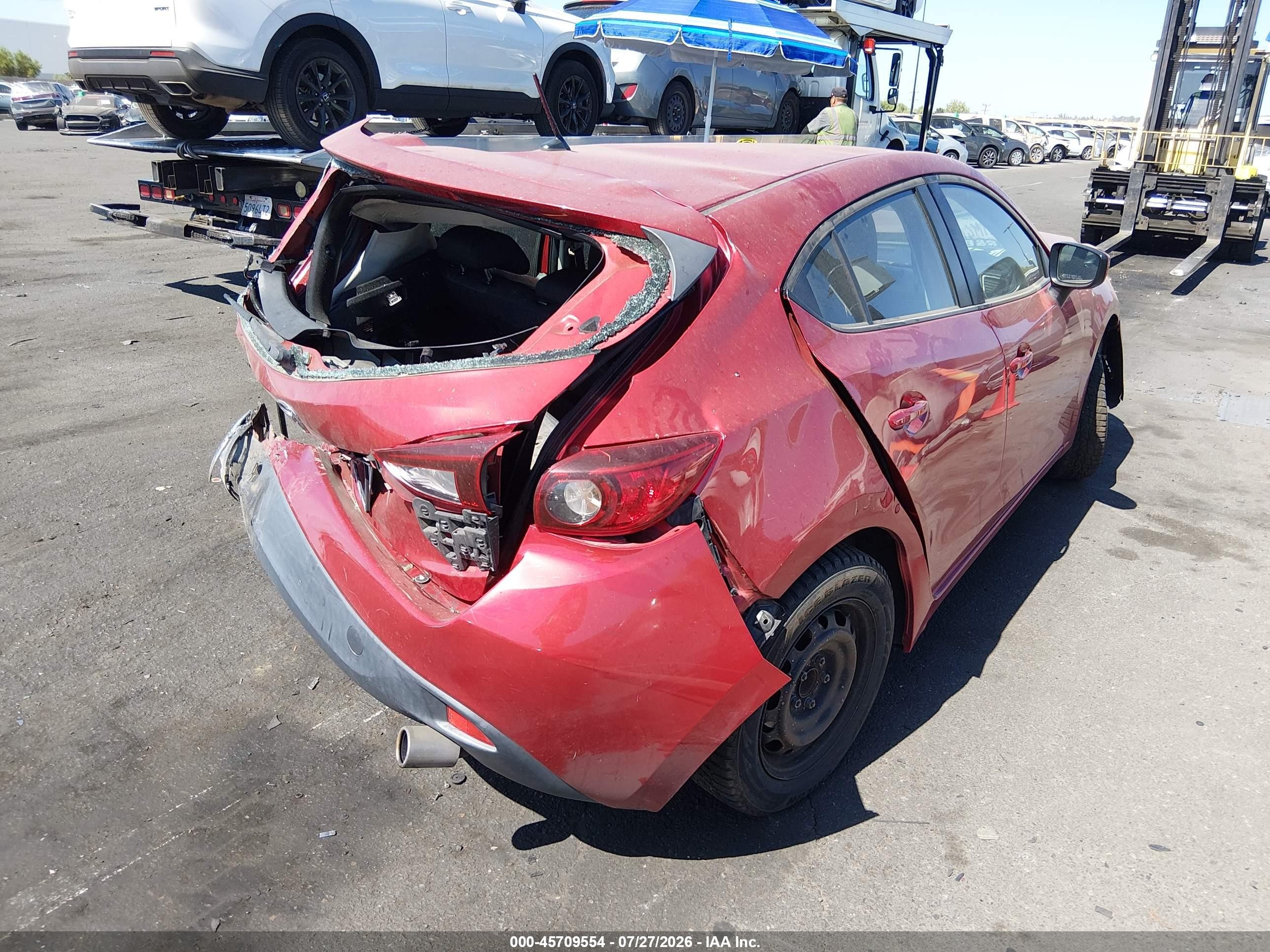 2015 Mazda Mazda3 I Sport Burgundy vin: JM1BM1K75F1224350