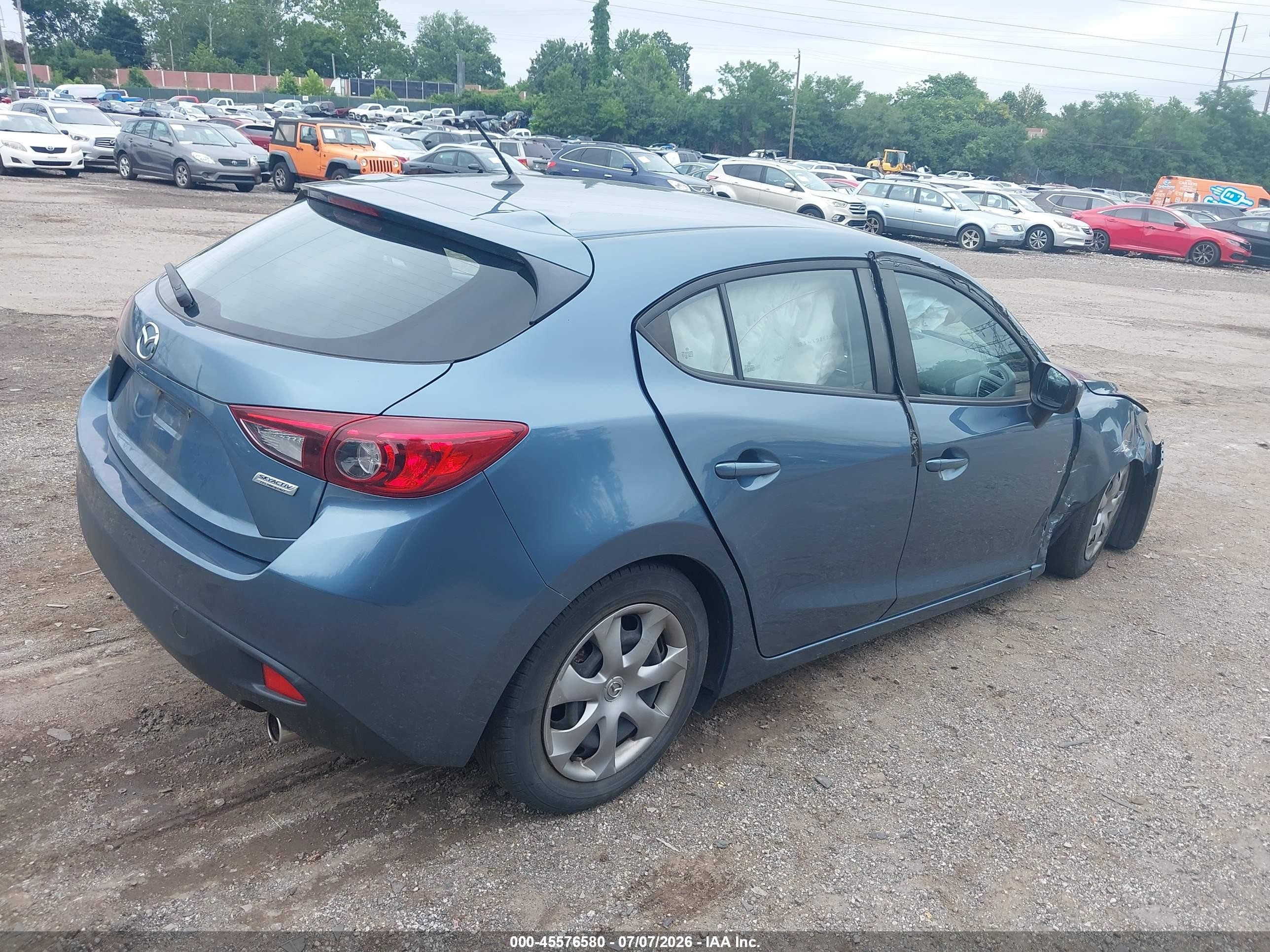 2014 Mazda Mazda3   Light Blue vin: JM1BM1K76E1133926