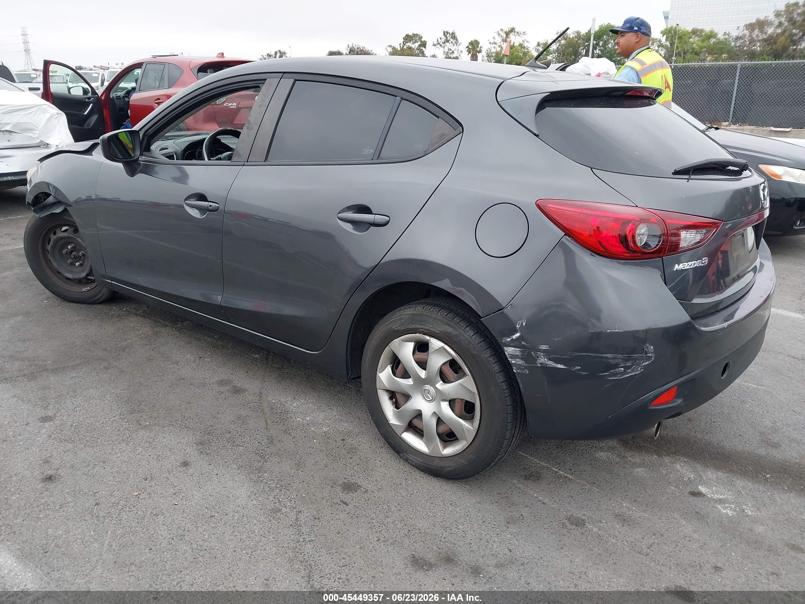 2015 Mazda Mazda3 I Sport Gray vin: JM1BM1K77F1257947