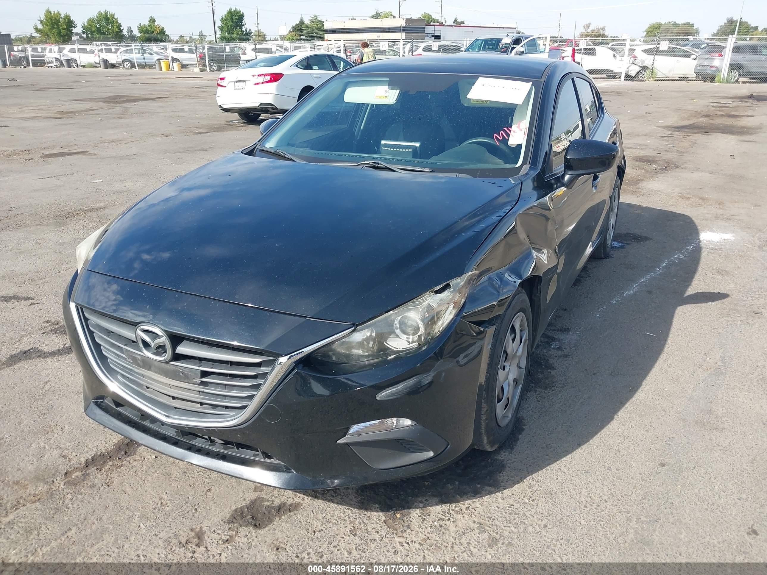 2015 Mazda Mazda3 I Sport Черный vin: JM1BM1K77F1258631