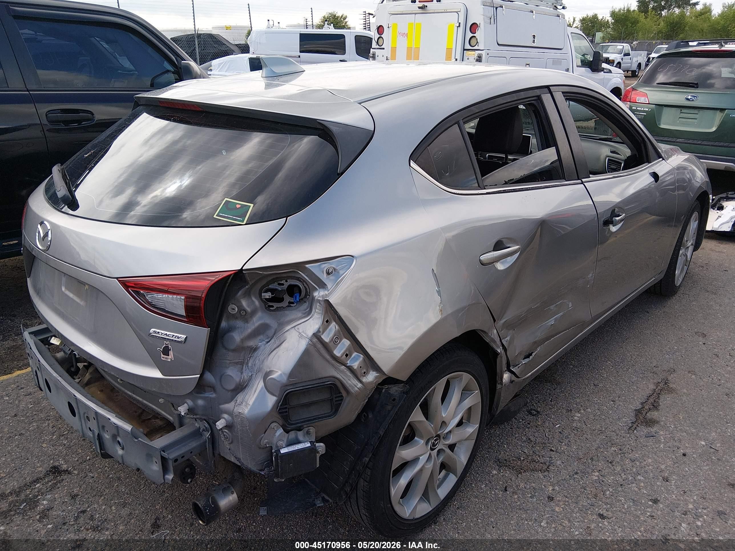 2014 Mazda Mazda3 S Touring Серый vin: JM1BM1L31E1203425