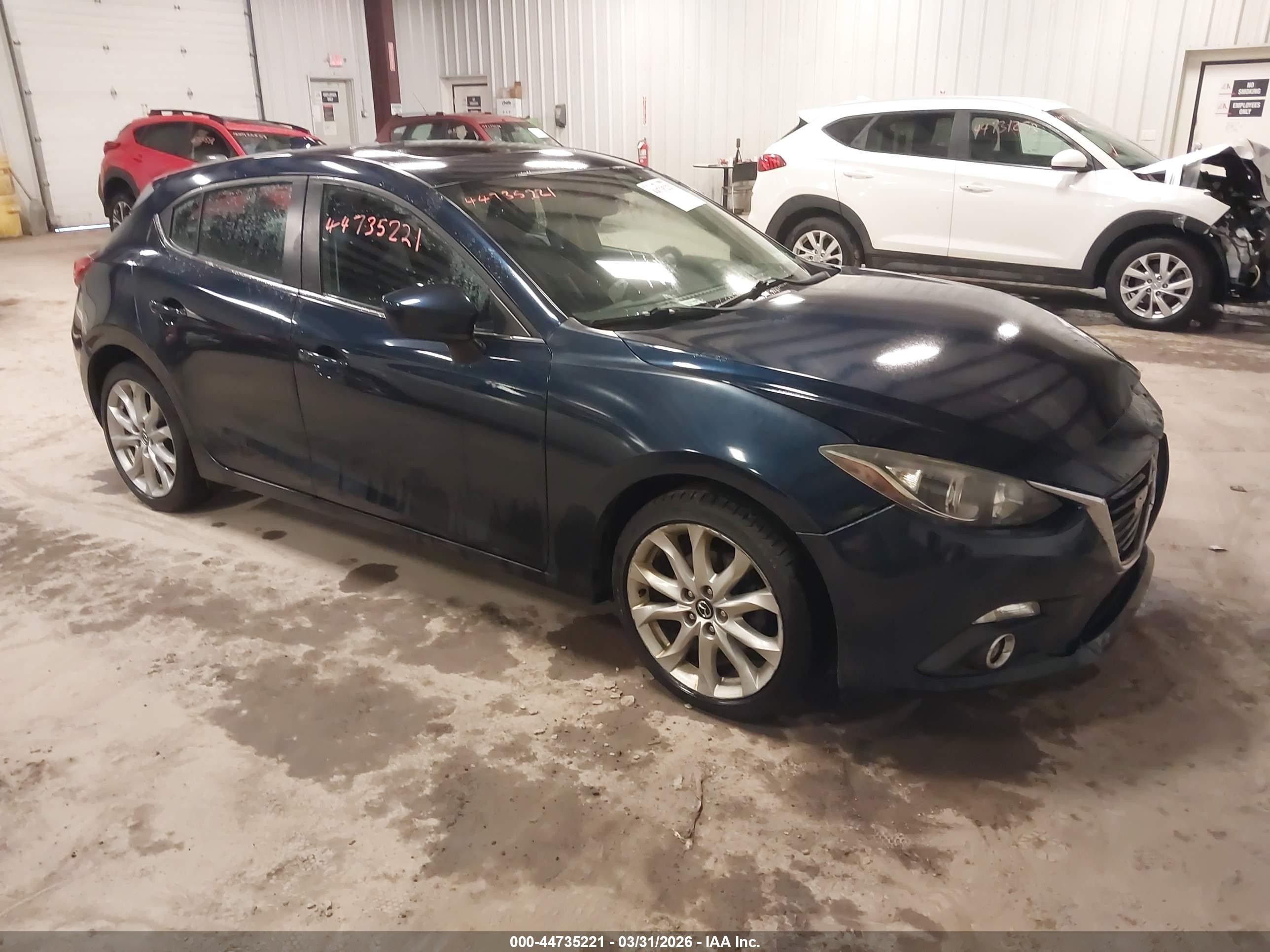 2015 Mazda Mazda3 S Touring Blue vin: JM1BM1L32F1237455