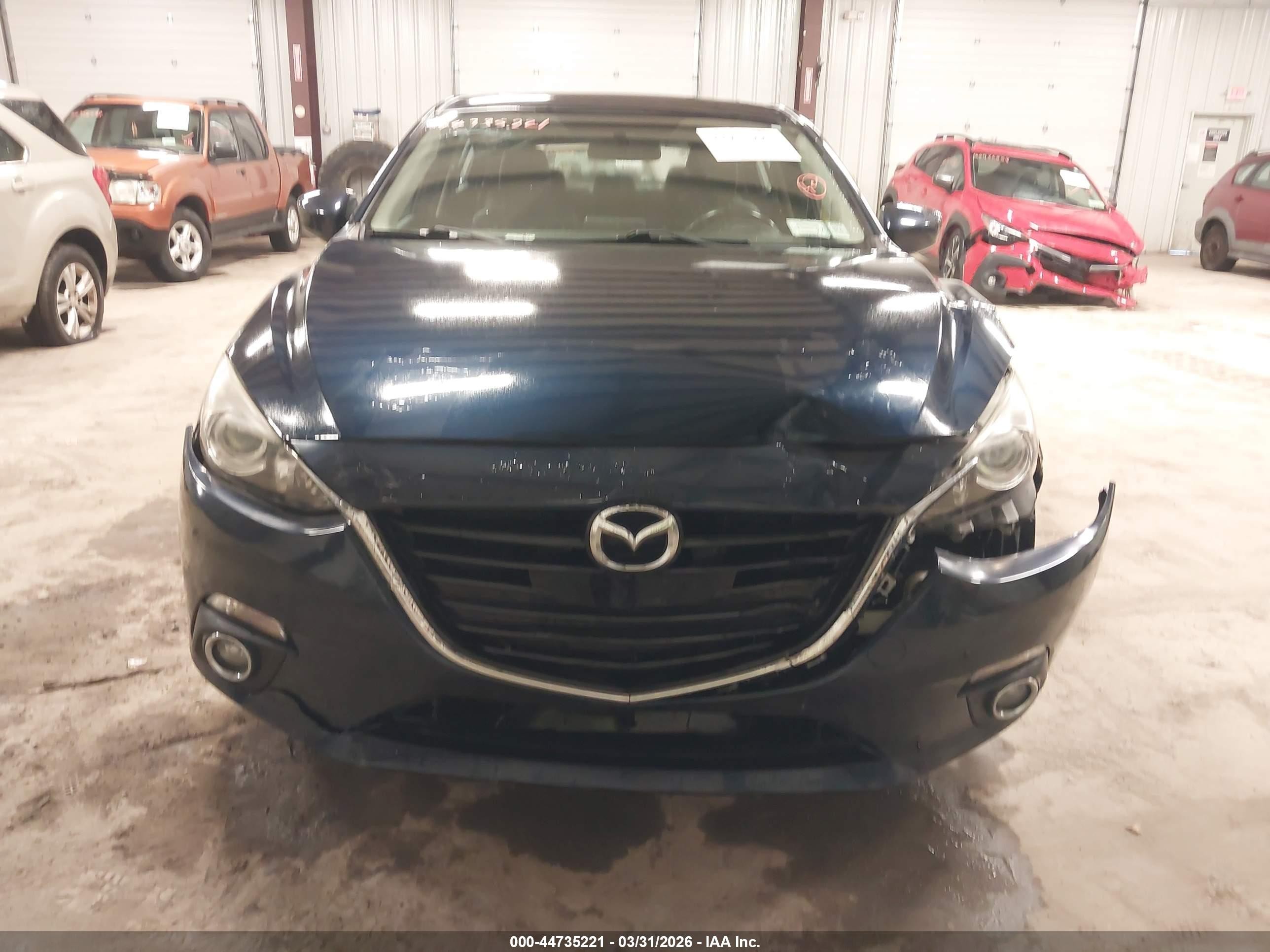 2015 Mazda Mazda3 S Touring Blue vin: JM1BM1L32F1237455