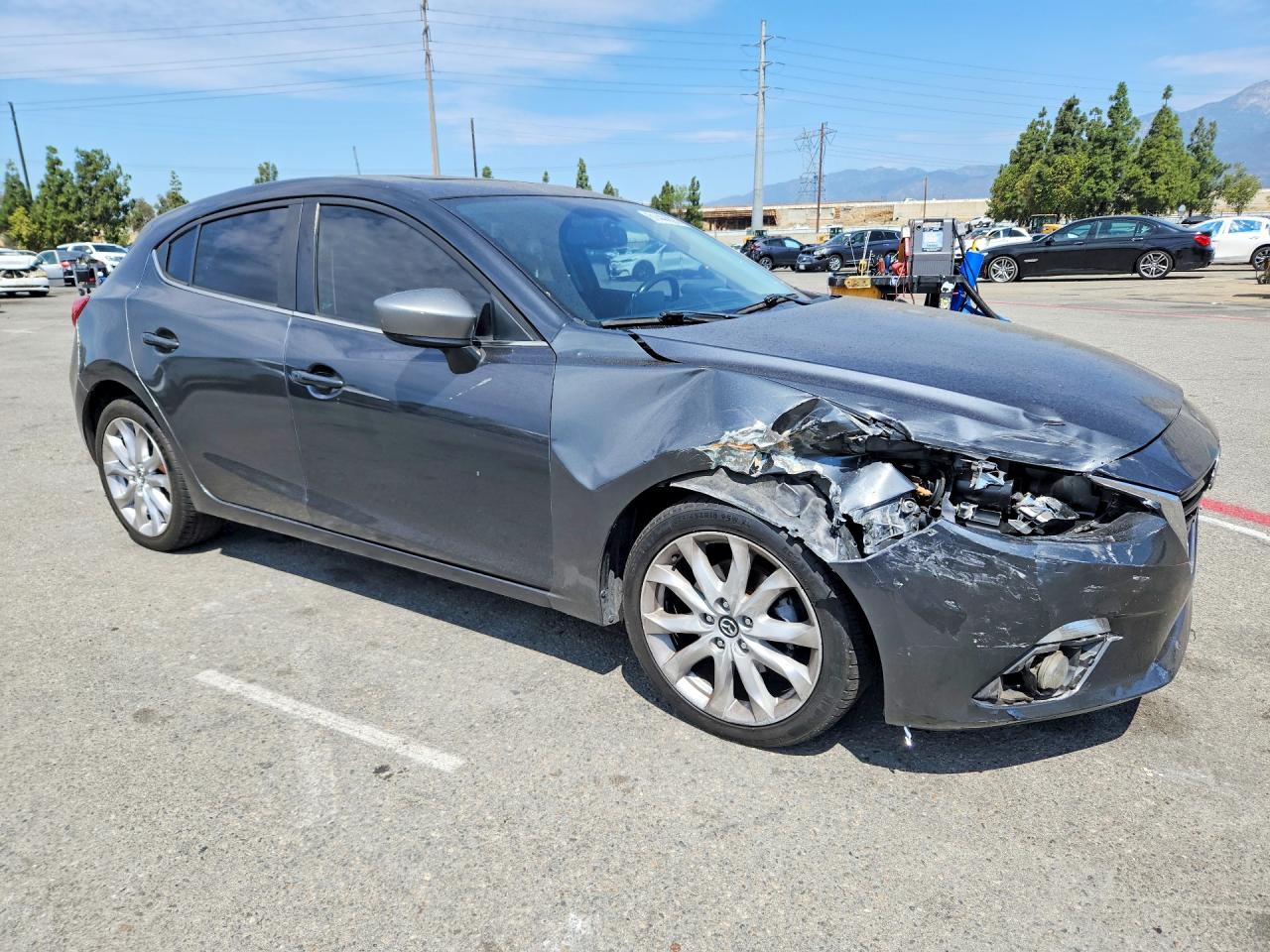 2015 Mazda 3 Touring Gray vin: JM1BM1L33F1223368