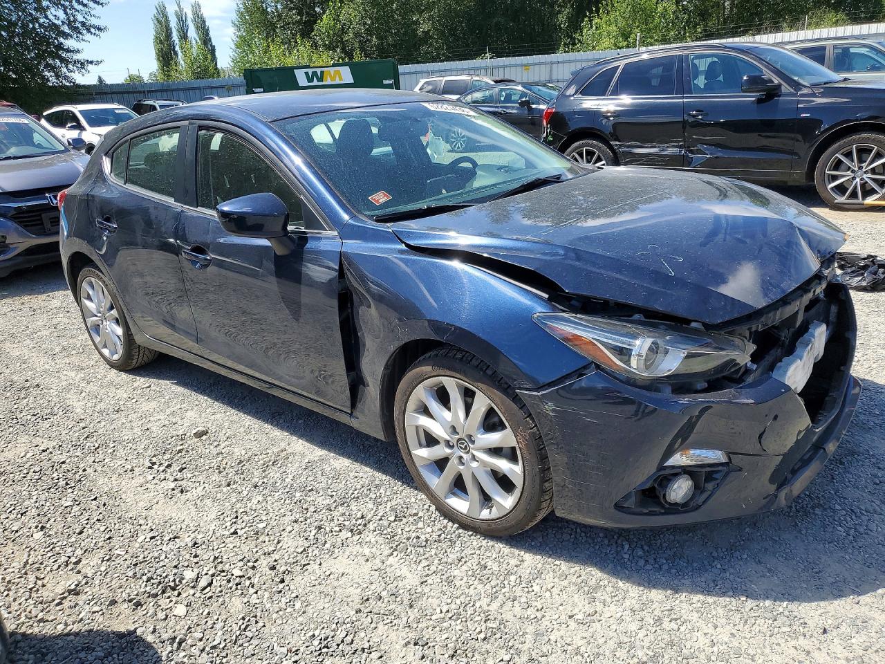 2014 Mazda 3 Touring Blue vin: JM1BM1L36E1136692