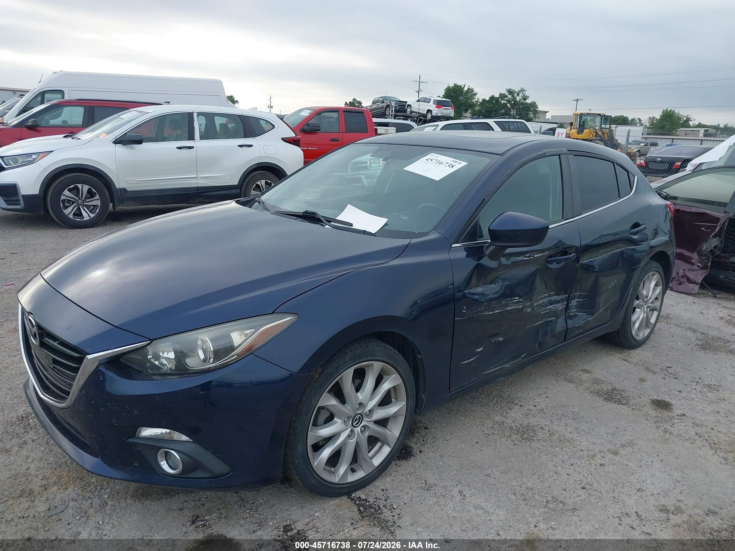 2015 Mazda Mazda3 S Touring Dark Blue vin: JM1BM1L37F1236494