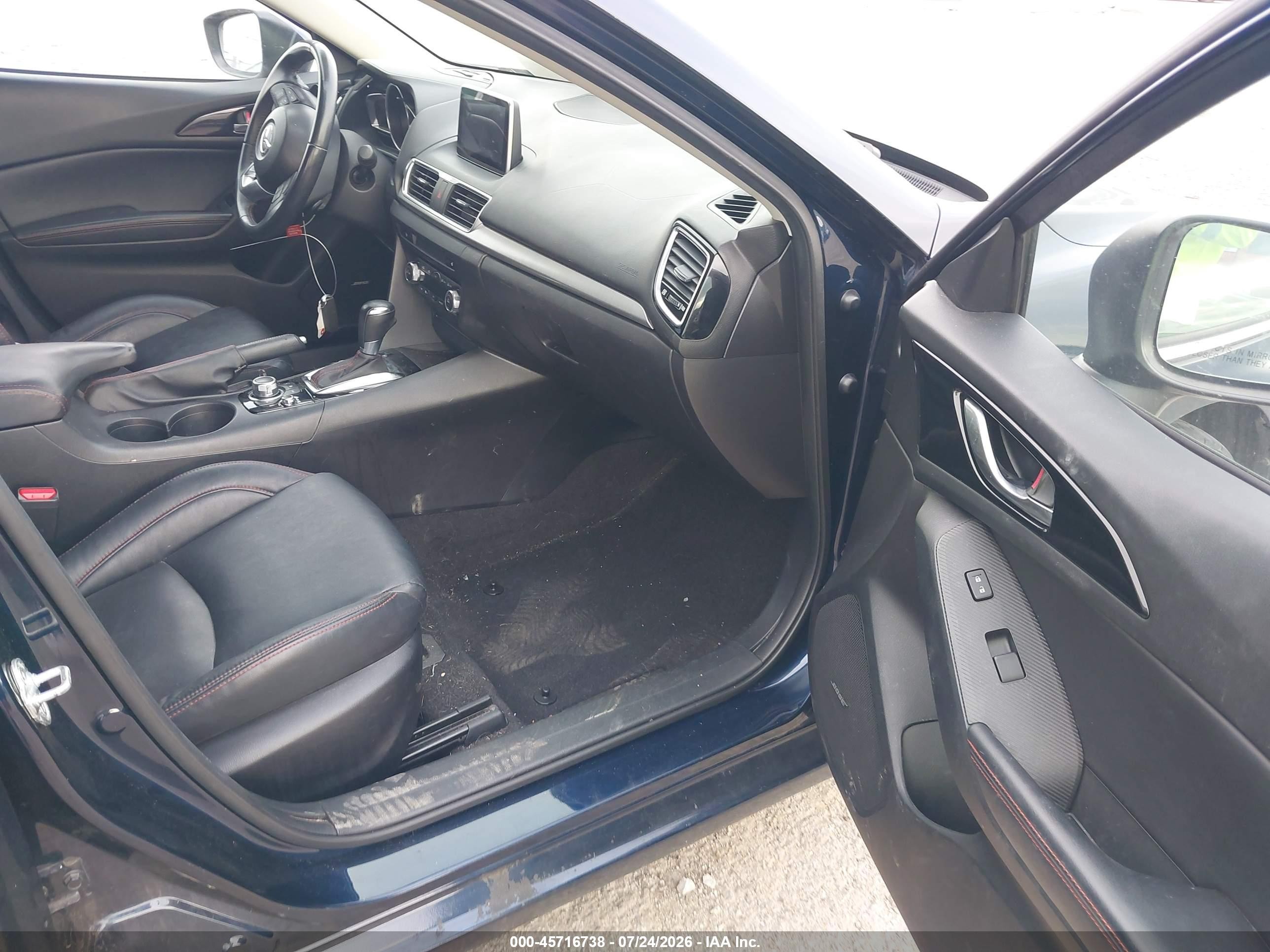 2015 Mazda Mazda3 S Touring Dark Blue vin: JM1BM1L37F1236494