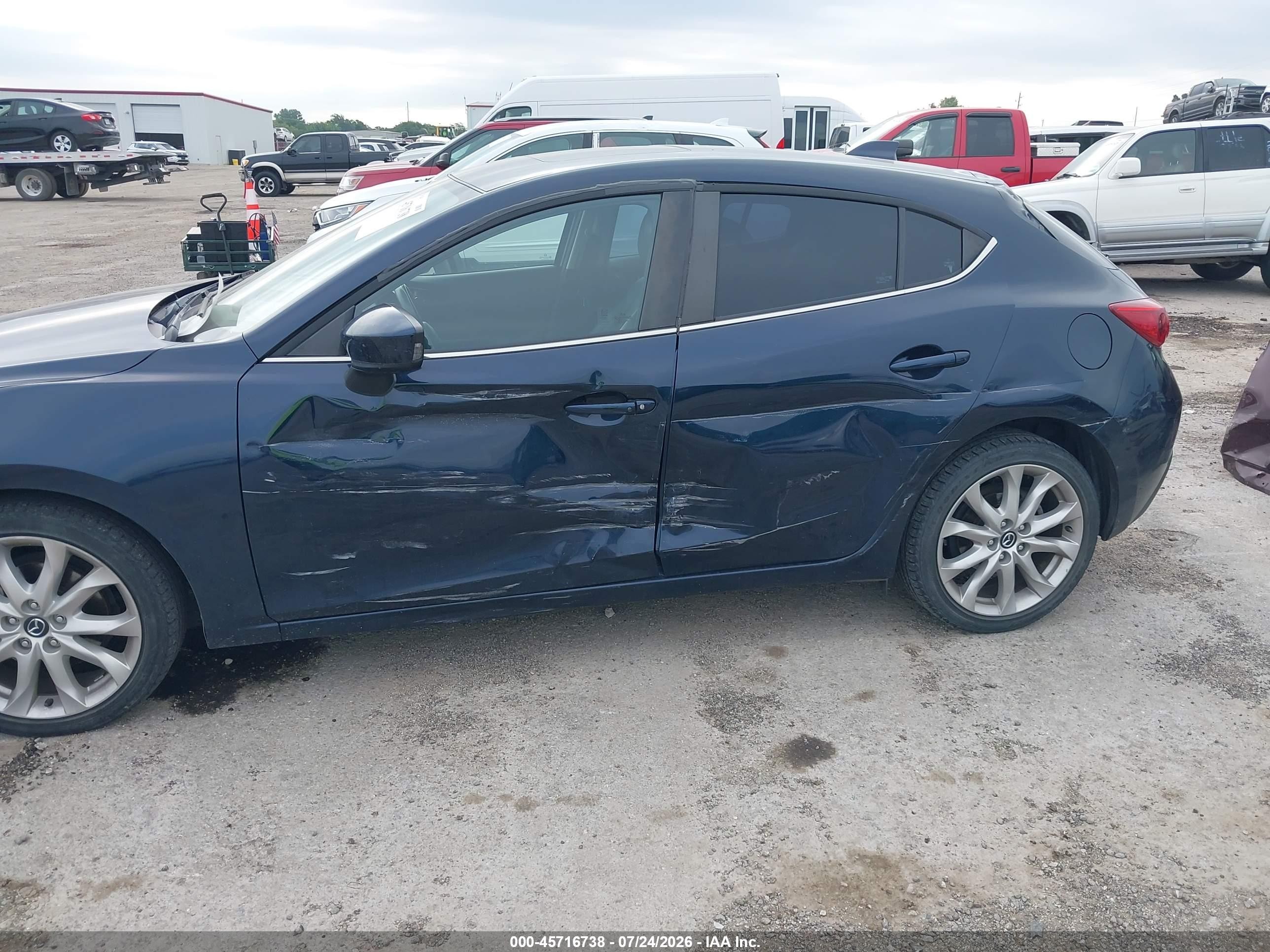 2015 Mazda Mazda3 S Touring Dark Blue vin: JM1BM1L37F1236494