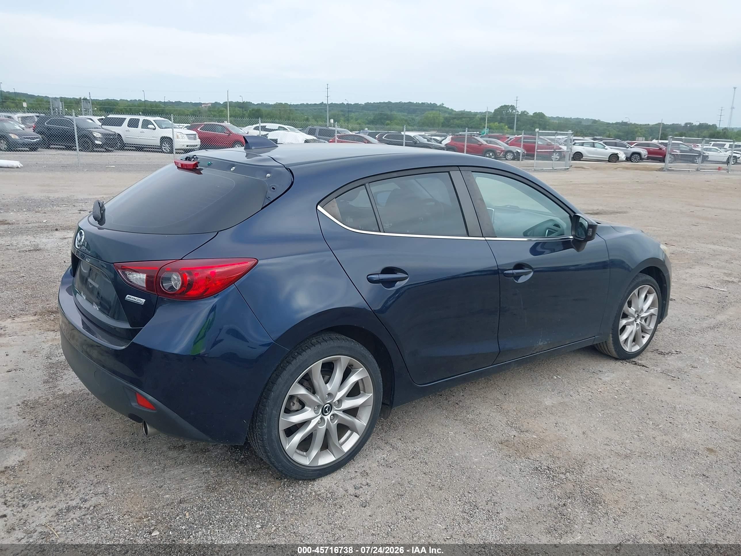 2015 Mazda Mazda3 S Touring Dark Blue vin: JM1BM1L37F1236494