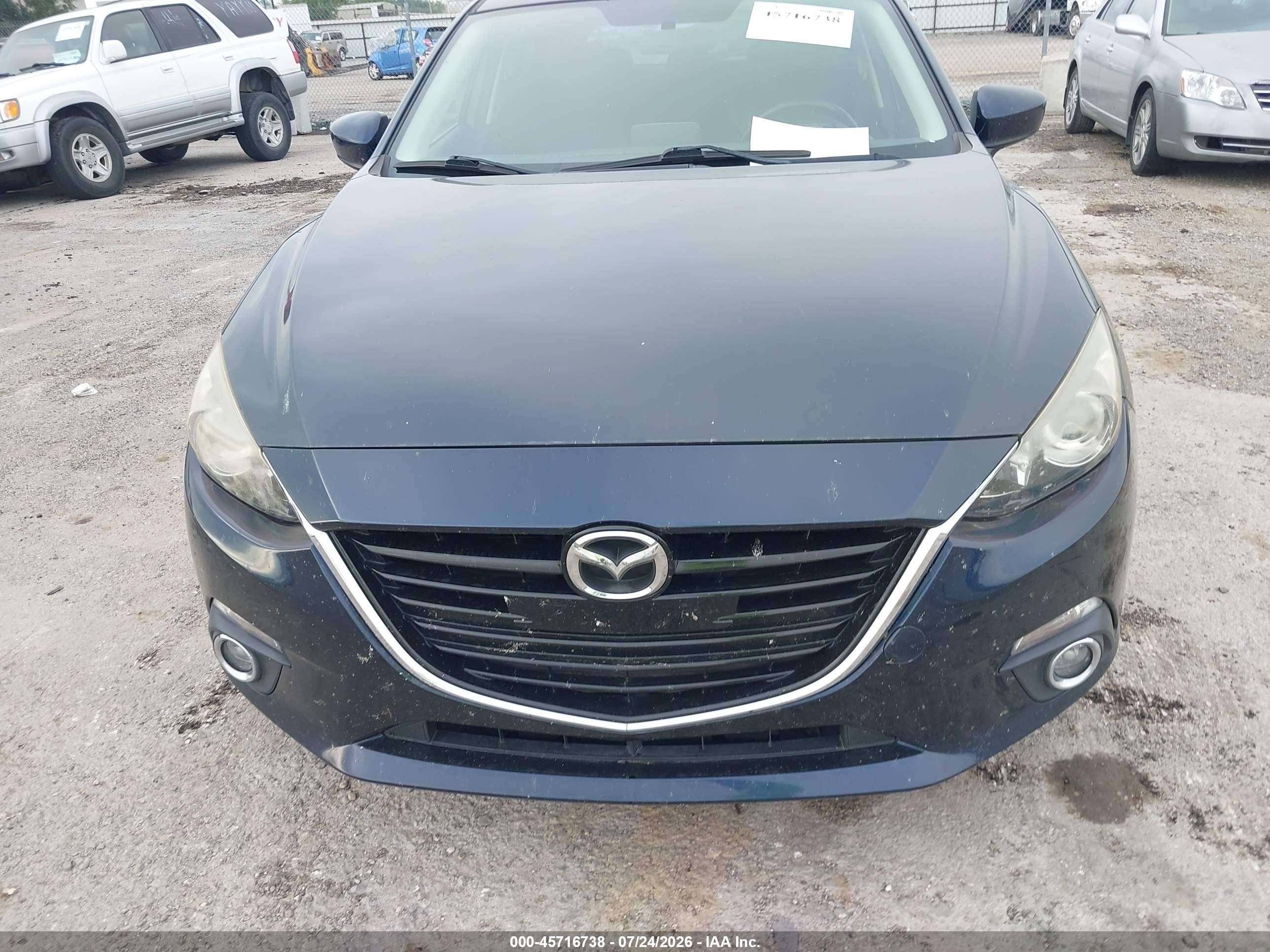 2015 Mazda Mazda3 S Touring Dark Blue vin: JM1BM1L37F1236494