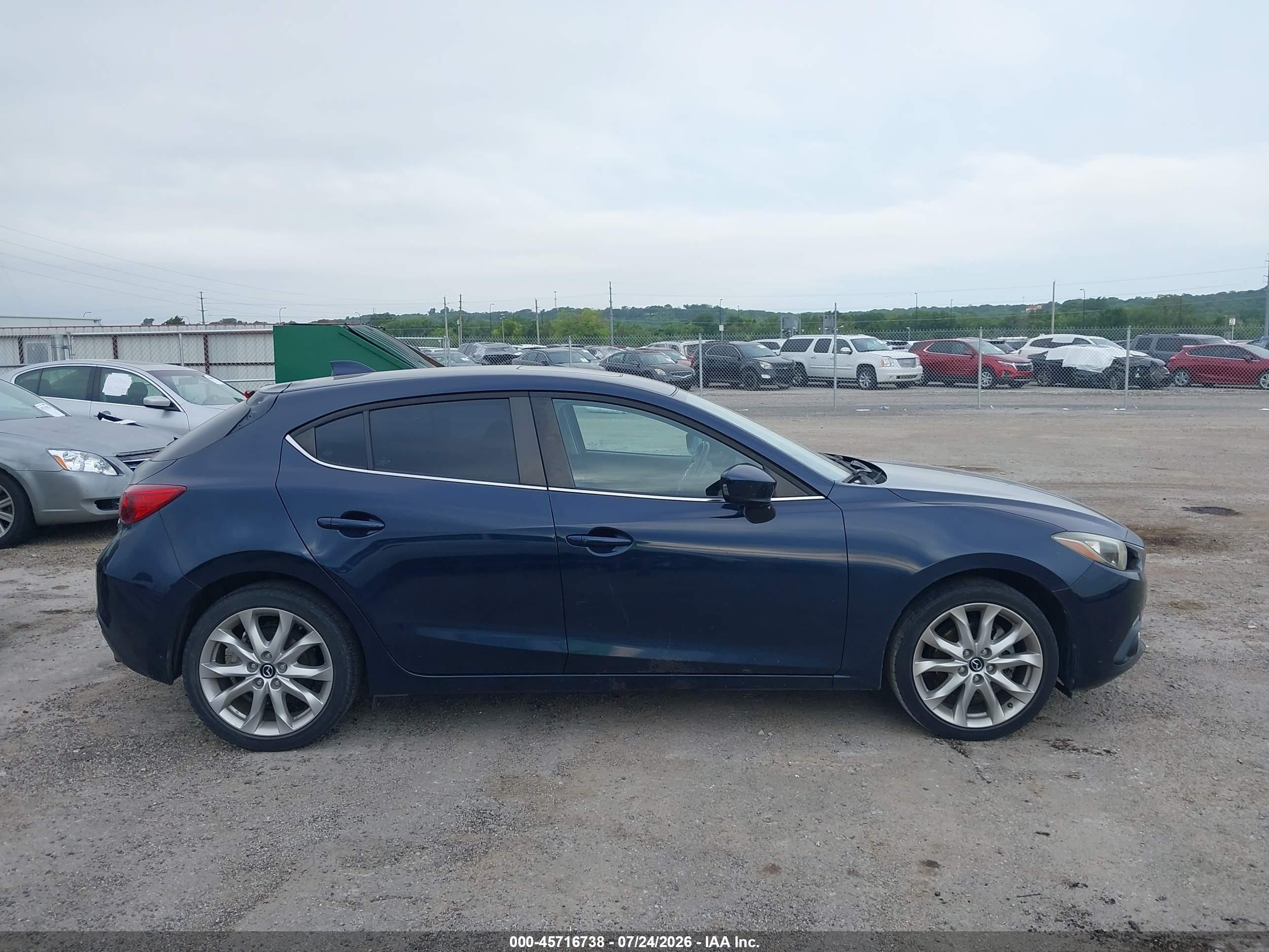2015 Mazda Mazda3 S Touring Dark Blue vin: JM1BM1L37F1236494