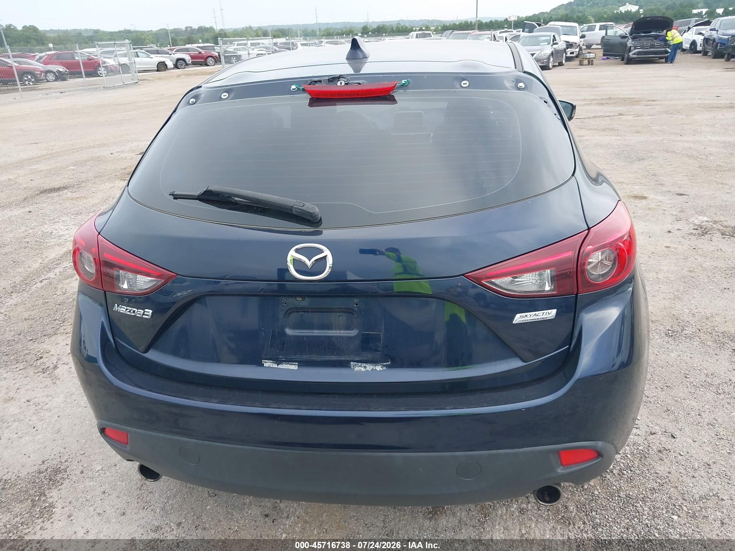 2015 Mazda Mazda3 S Touring Dark Blue vin: JM1BM1L37F1236494