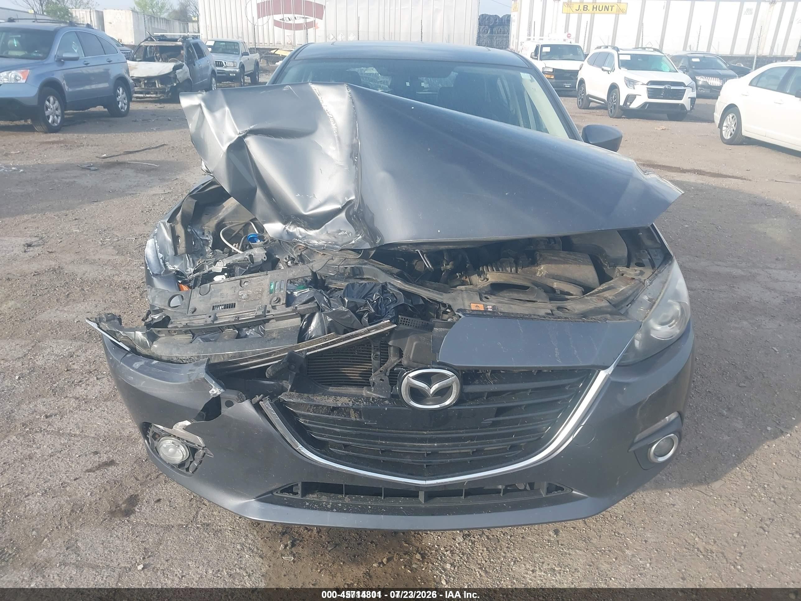 2015 Mazda Mazda3 S Touring Gray vin: JM1BM1L3XF1238482