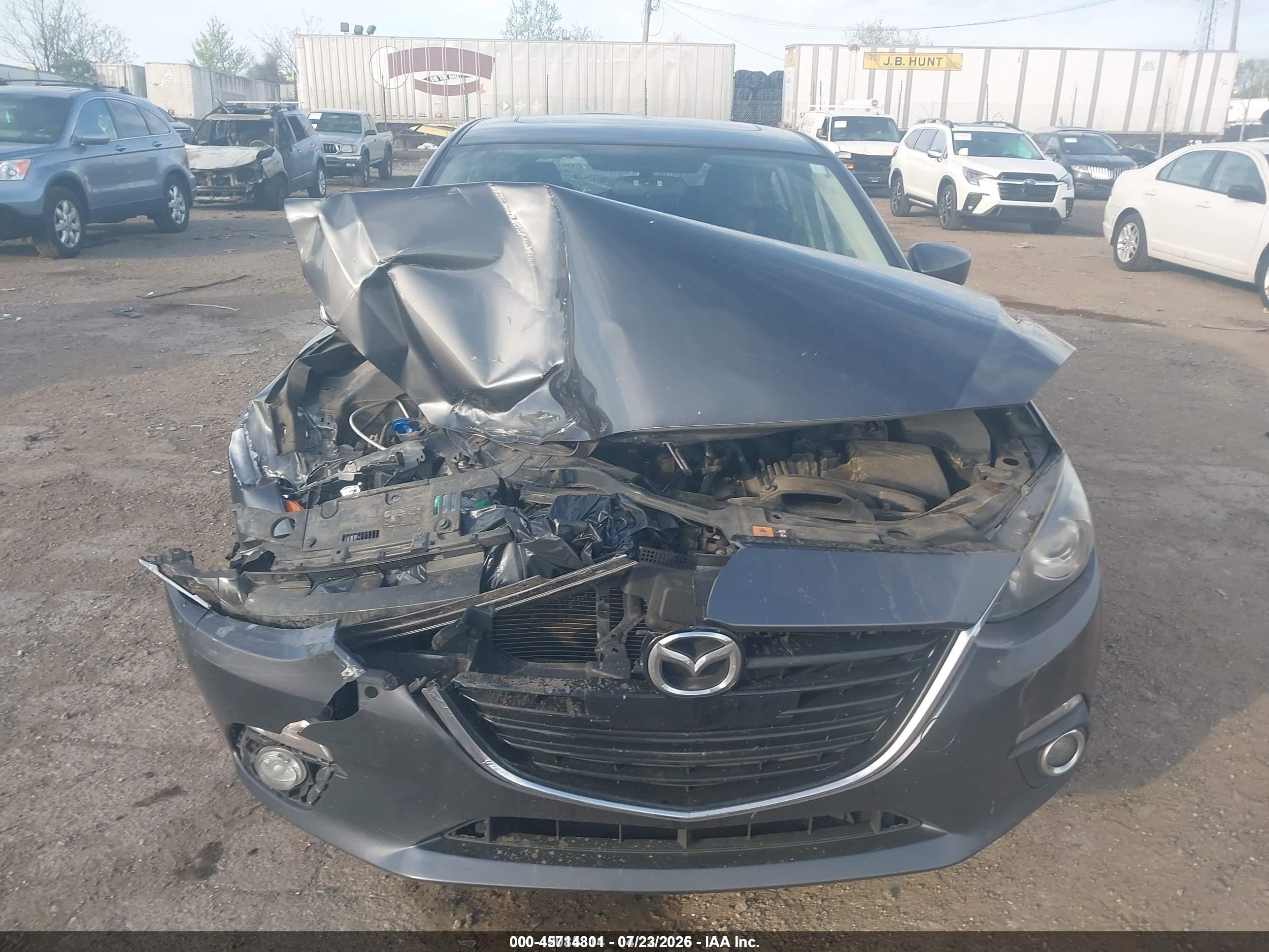 2015 Mazda Mazda3 S Touring Gray vin: JM1BM1L3XF1238482