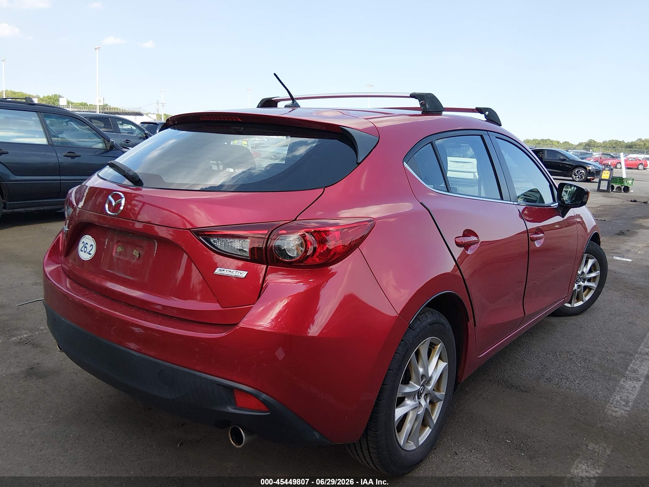 2014 Mazda Mazda3 I Touring Красный vin: JM1BM1L70E1135962