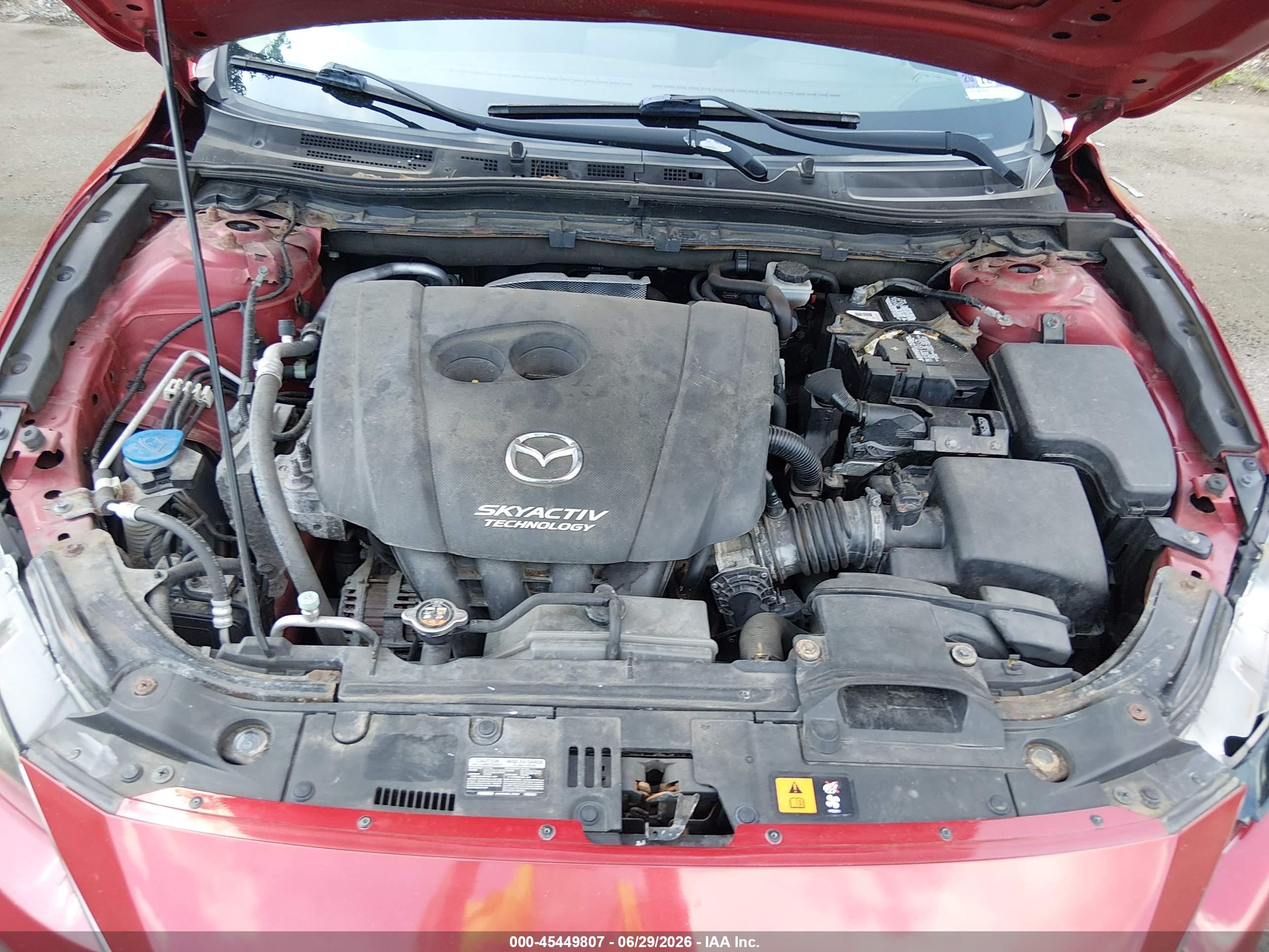 2014 Mazda Mazda3 I Touring Красный vin: JM1BM1L70E1135962
