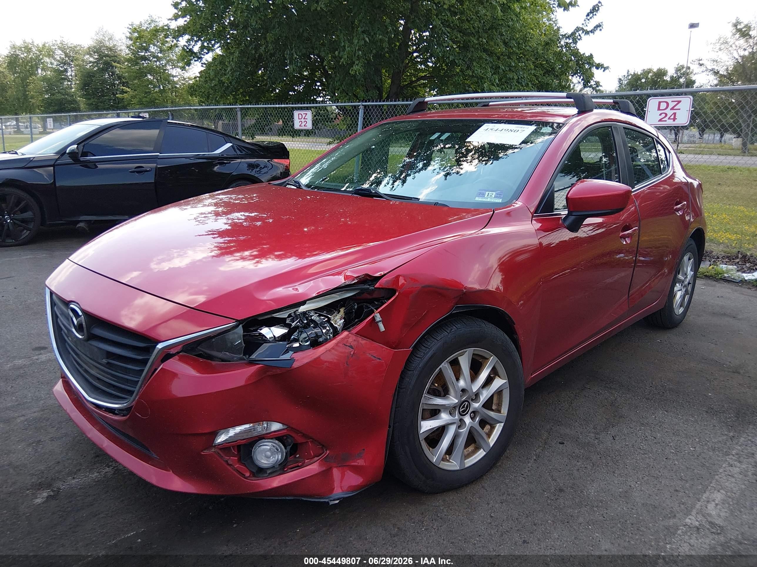 2014 Mazda Mazda3 I Touring Красный vin: JM1BM1L70E1135962