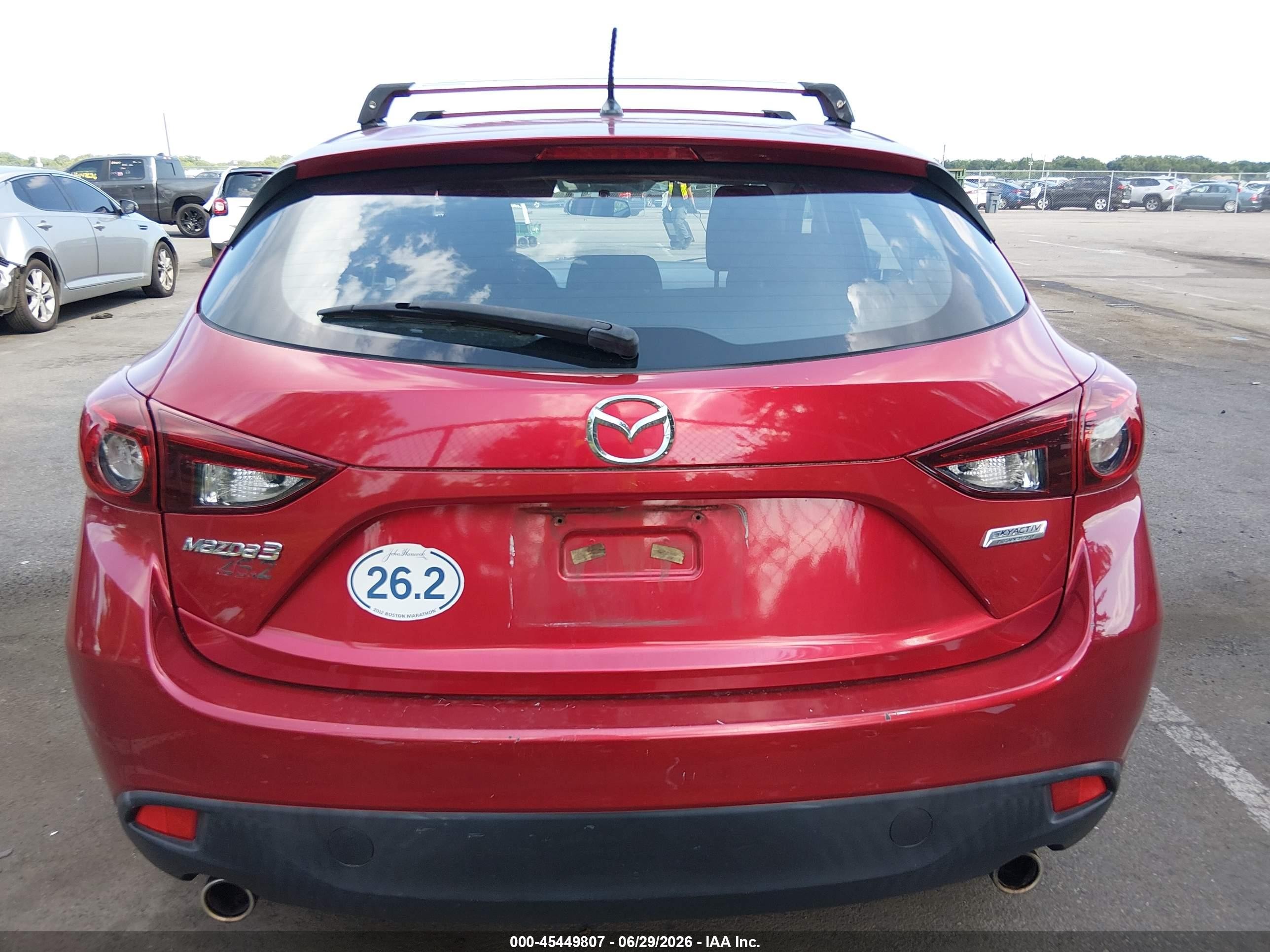2014 Mazda Mazda3 I Touring Красный vin: JM1BM1L70E1135962