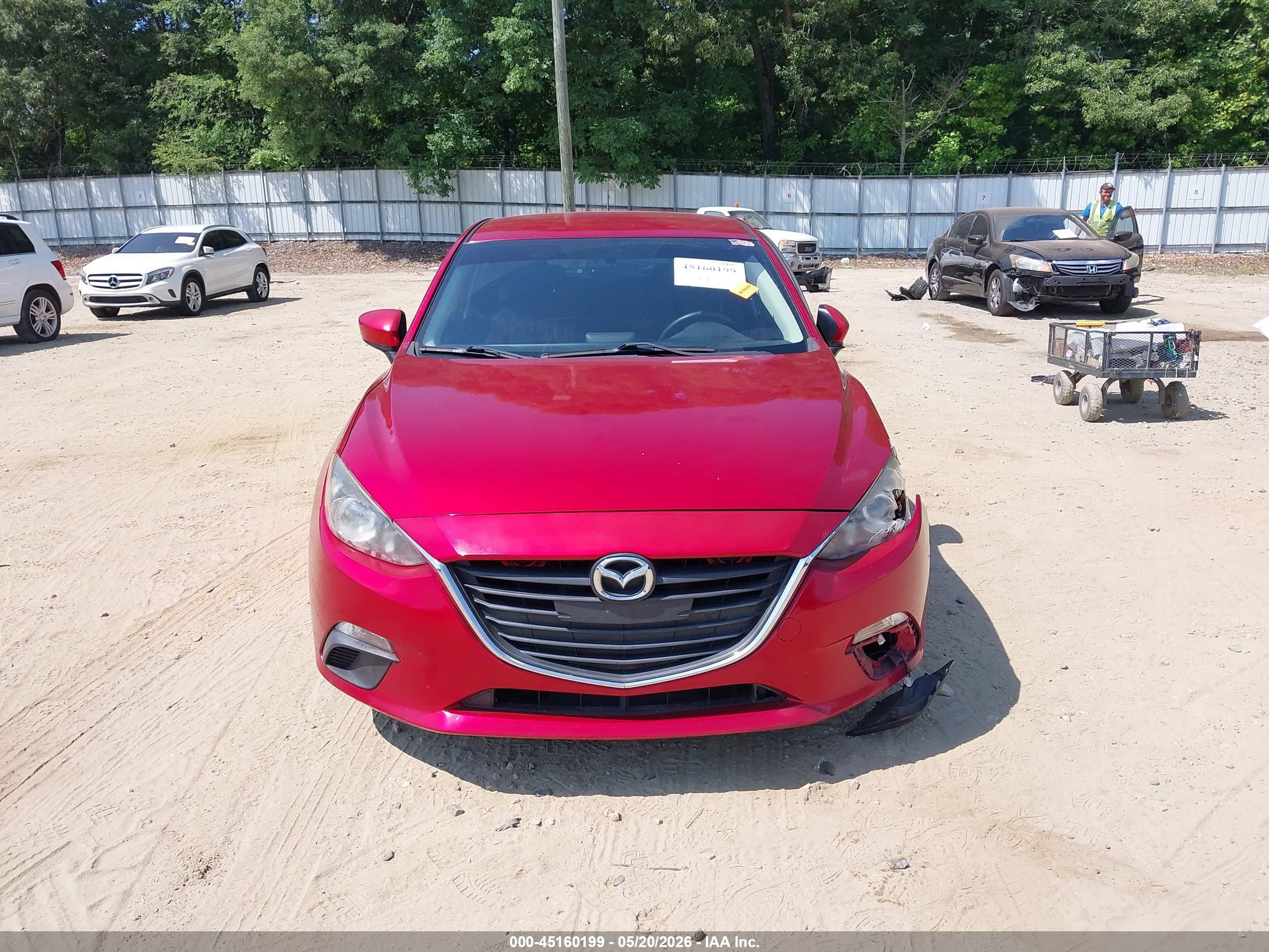 2014 Mazda Mazda3 I Touring Red vin: JM1BM1L70E1205783