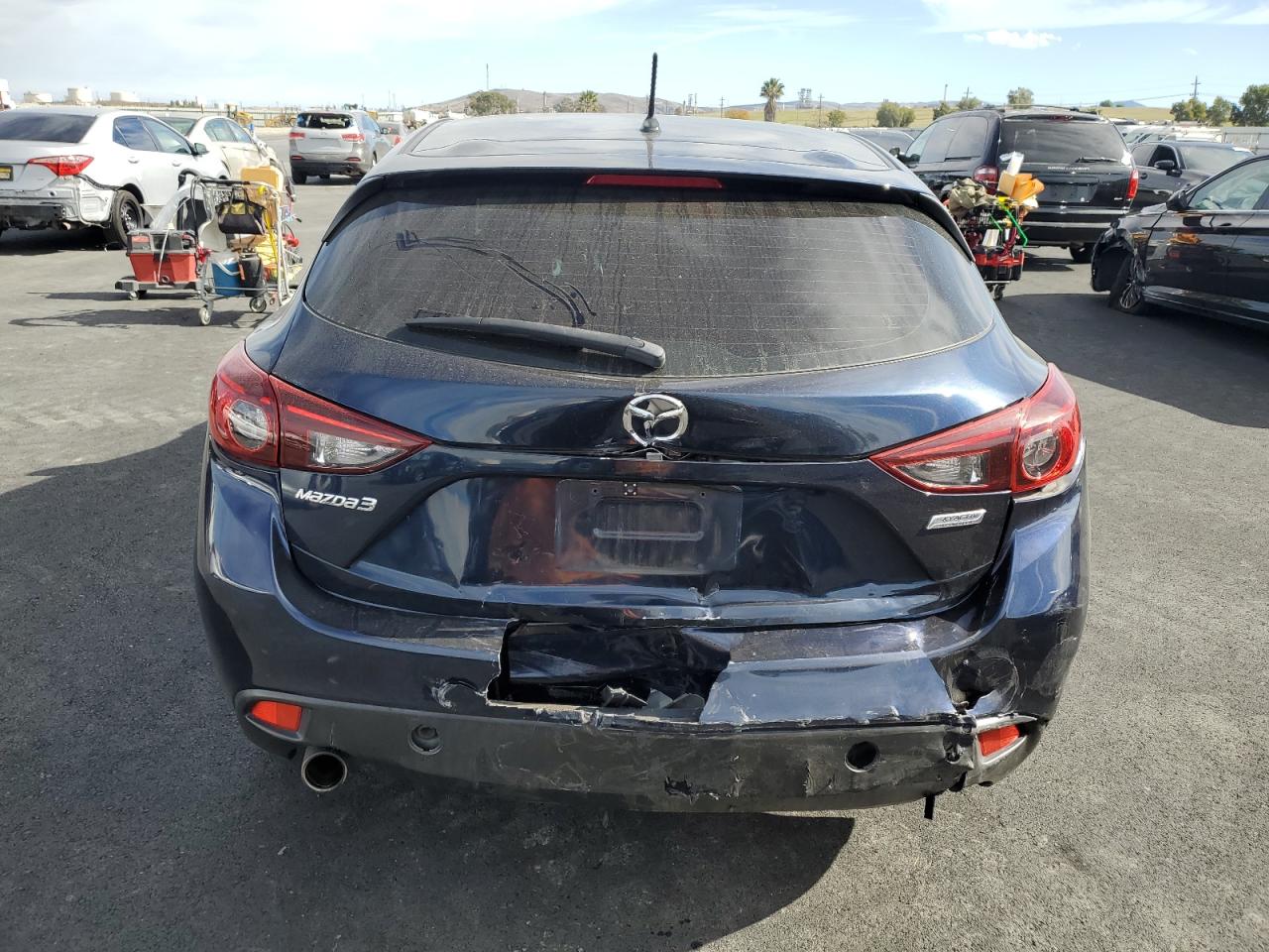 2014 Mazda 3 Touring Синий vin: JM1BM1L70E1214984