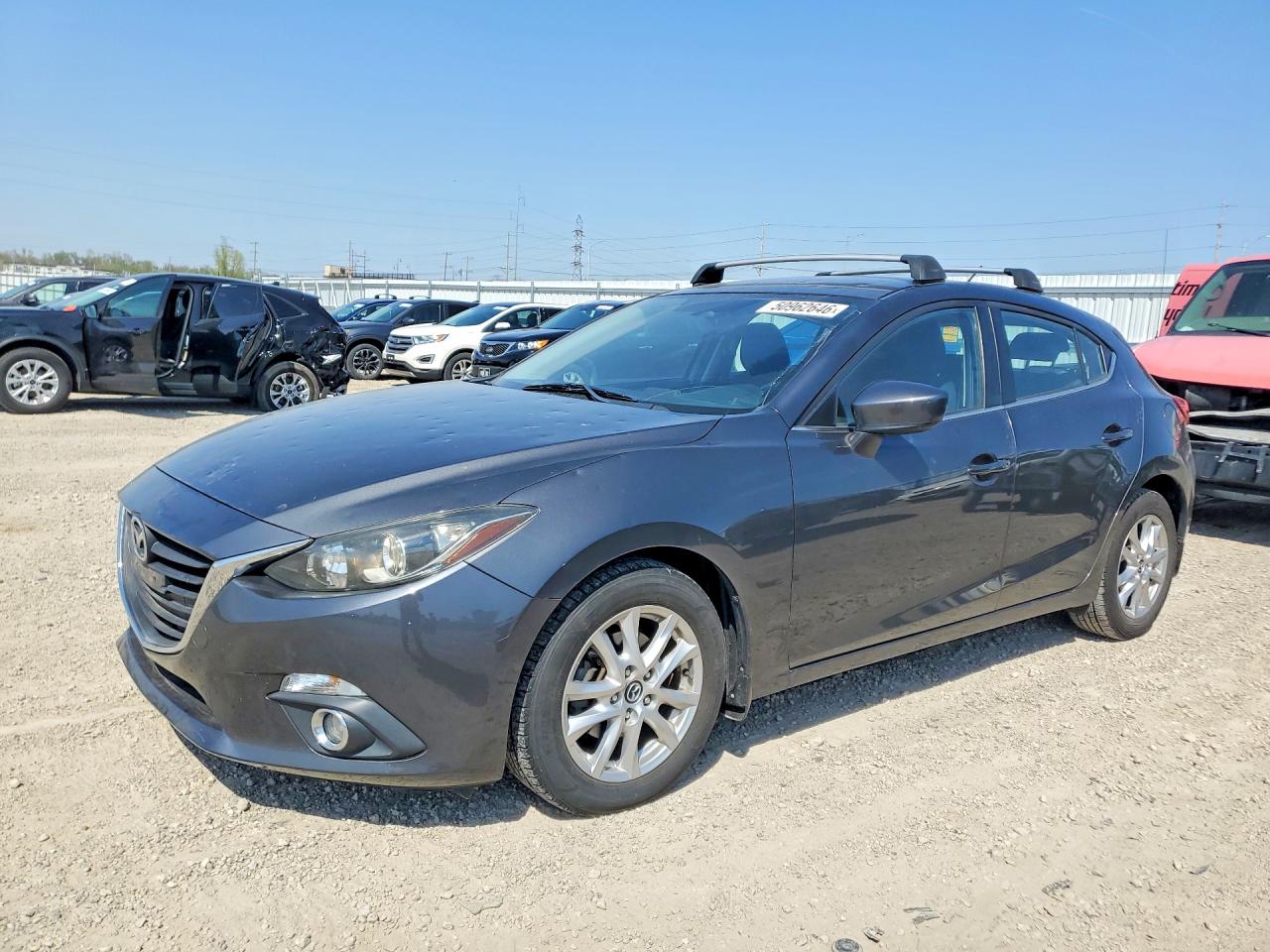 2014 Mazda 3 Touring Gray vin: JM1BM1L71E1109063