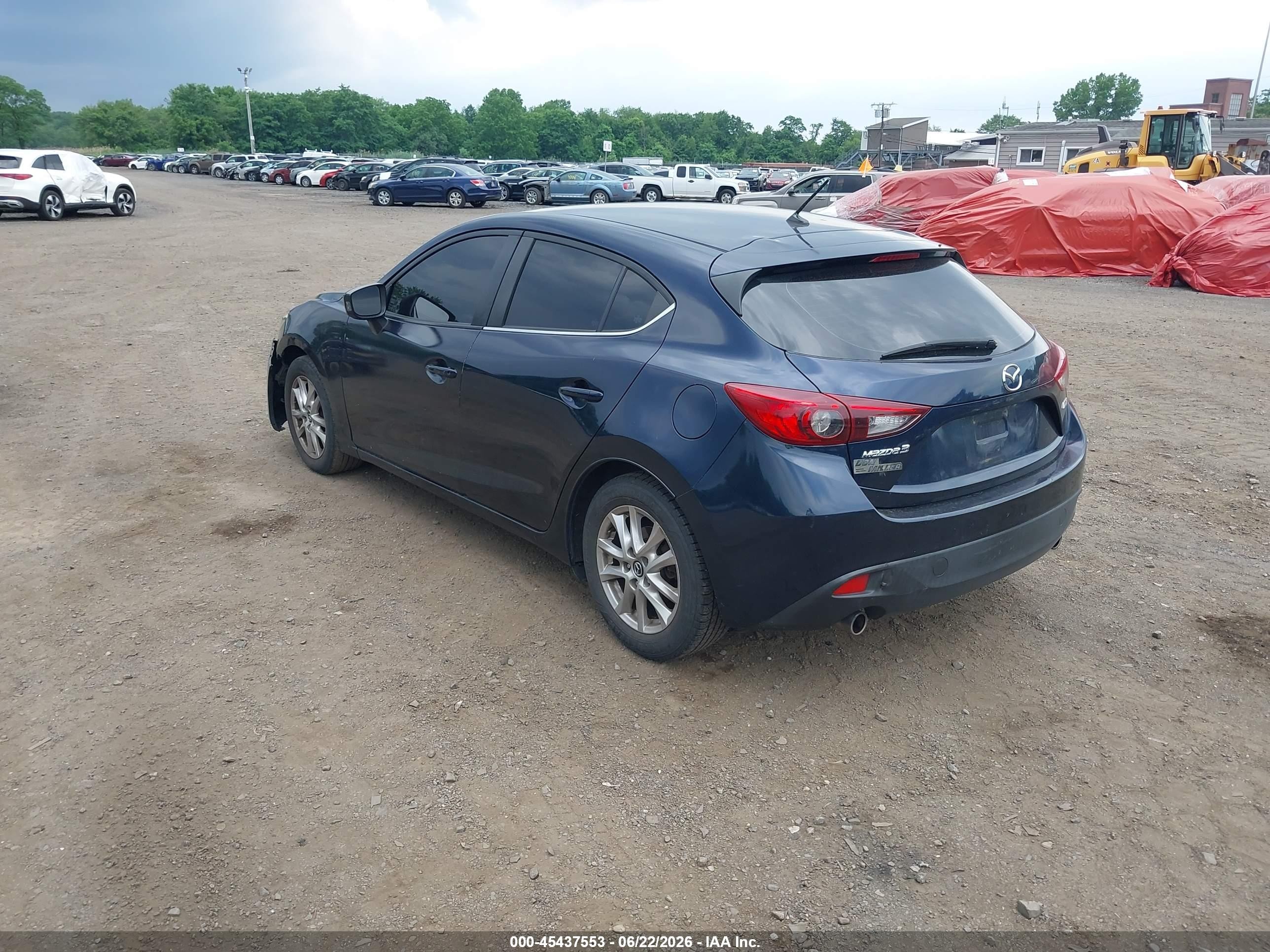 2014 Mazda Mazda3 I Touring Blue vin: JM1BM1L71E1115378