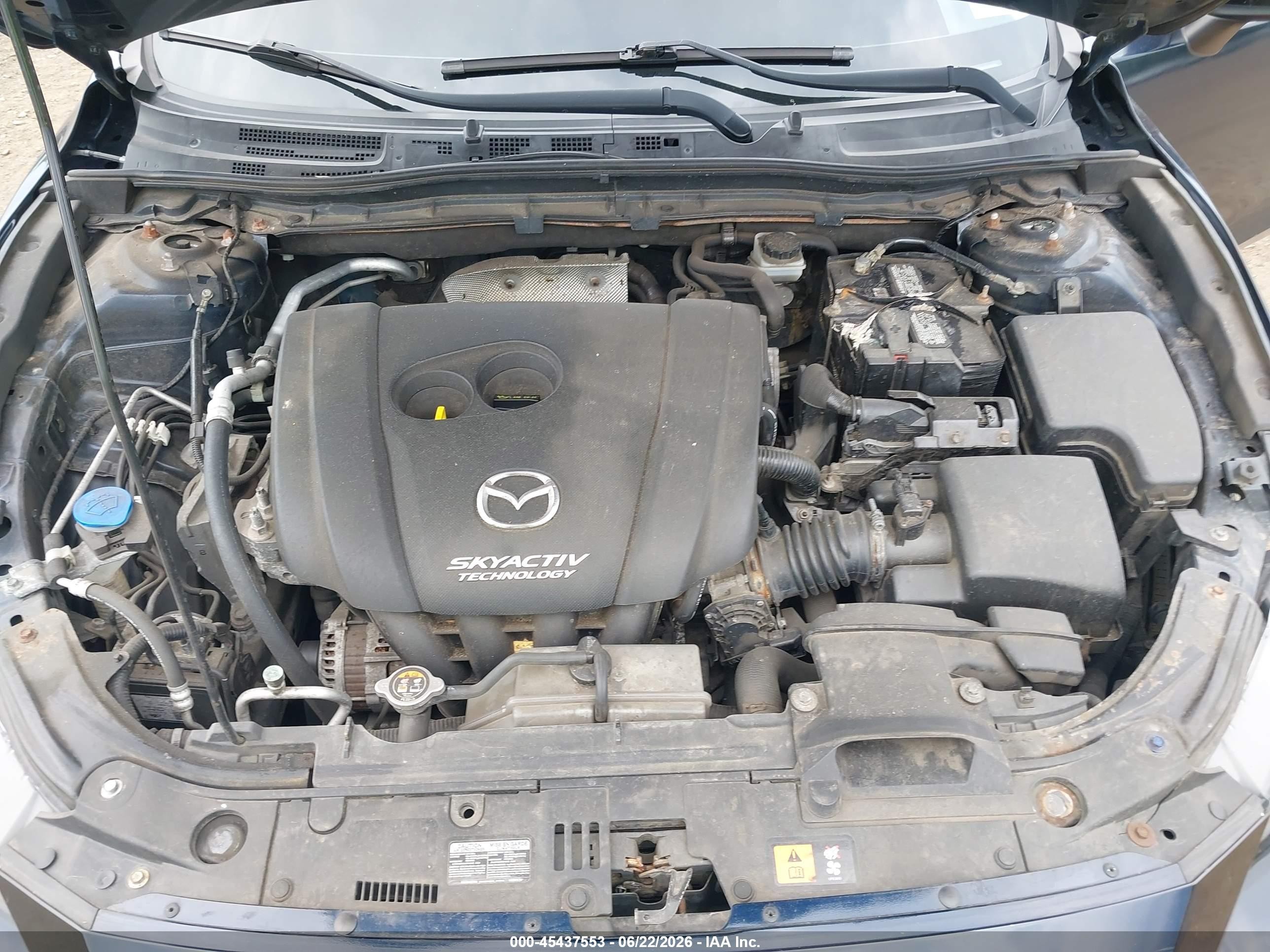 2014 Mazda Mazda3 I Touring Blue vin: JM1BM1L71E1115378