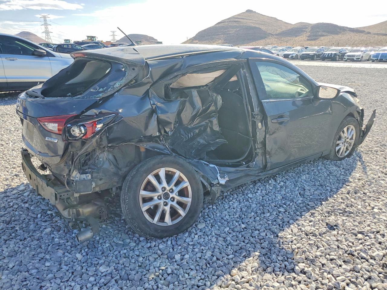 2014 Mazda 3 Touring Gray vin: JM1BM1L71E1207364