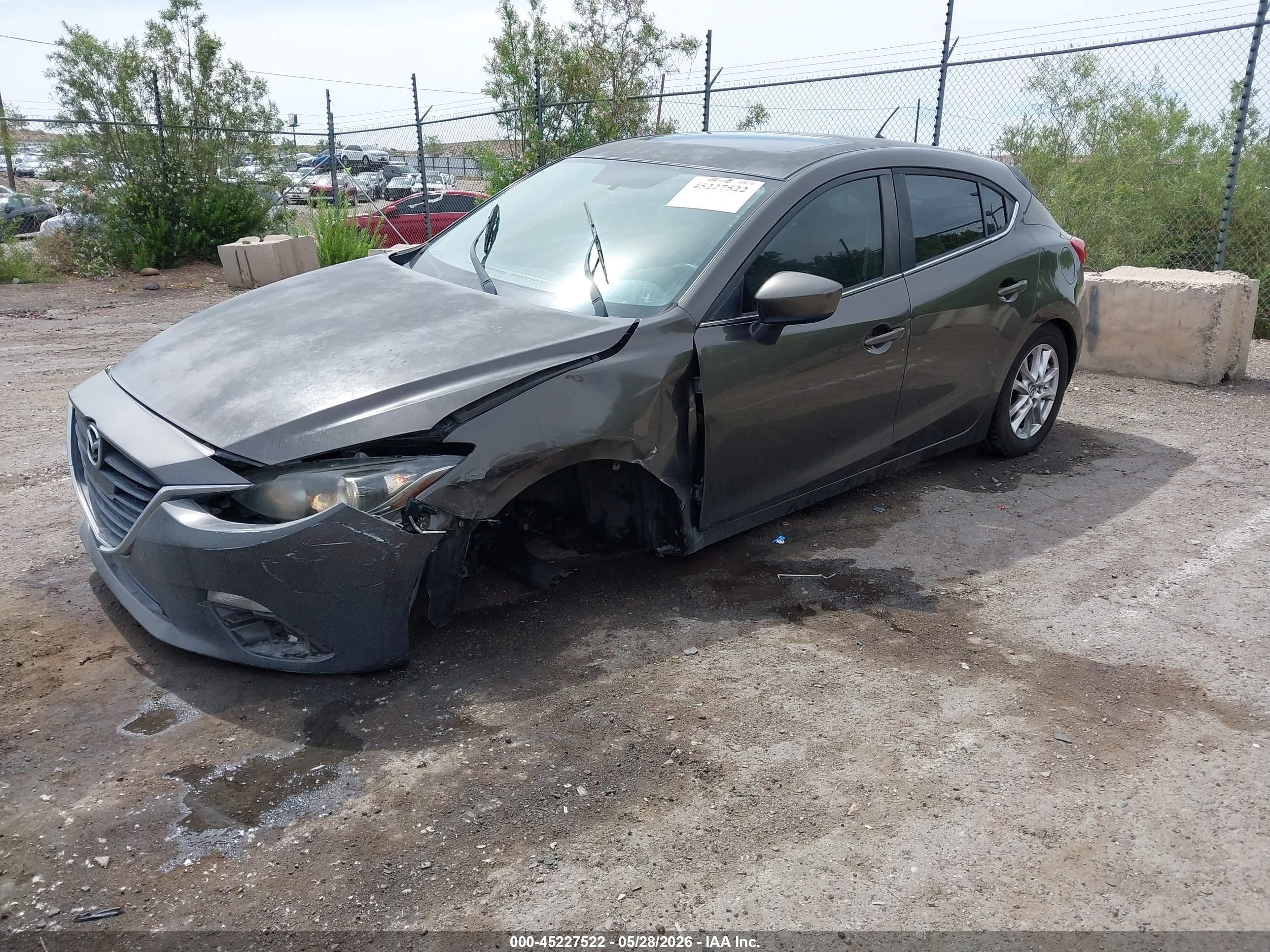 2014 Mazda Mazda3 I Touring Gray vin: JM1BM1L72E1161091
