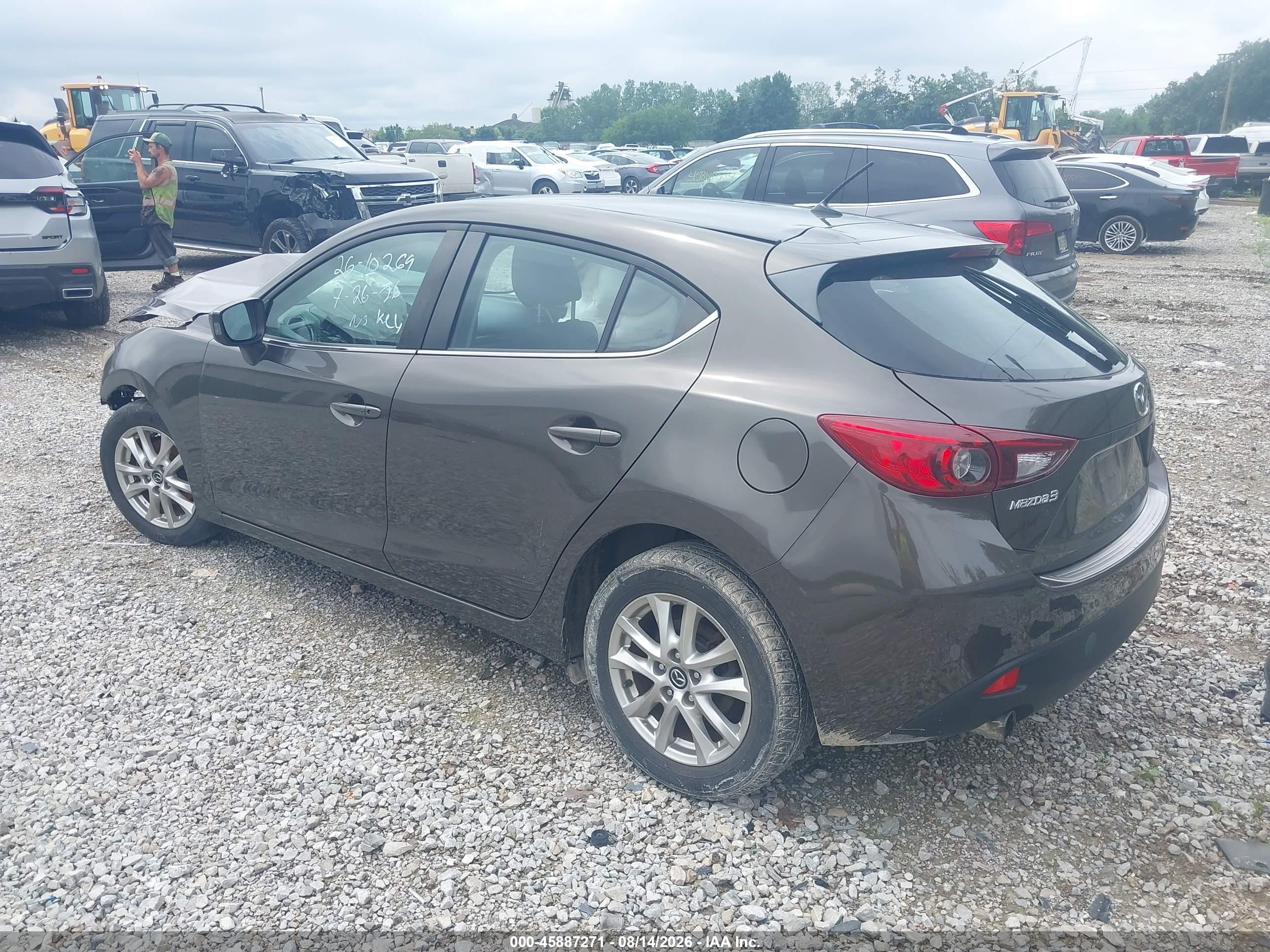 2014 Mazda Mazda3 I Touring Gray vin: JM1BM1L72E1171698