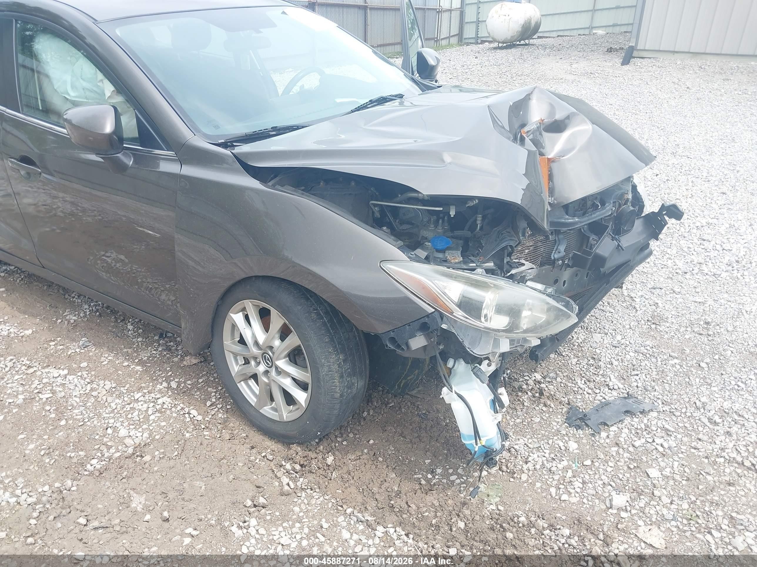 2014 Mazda Mazda3 I Touring Gray vin: JM1BM1L72E1171698