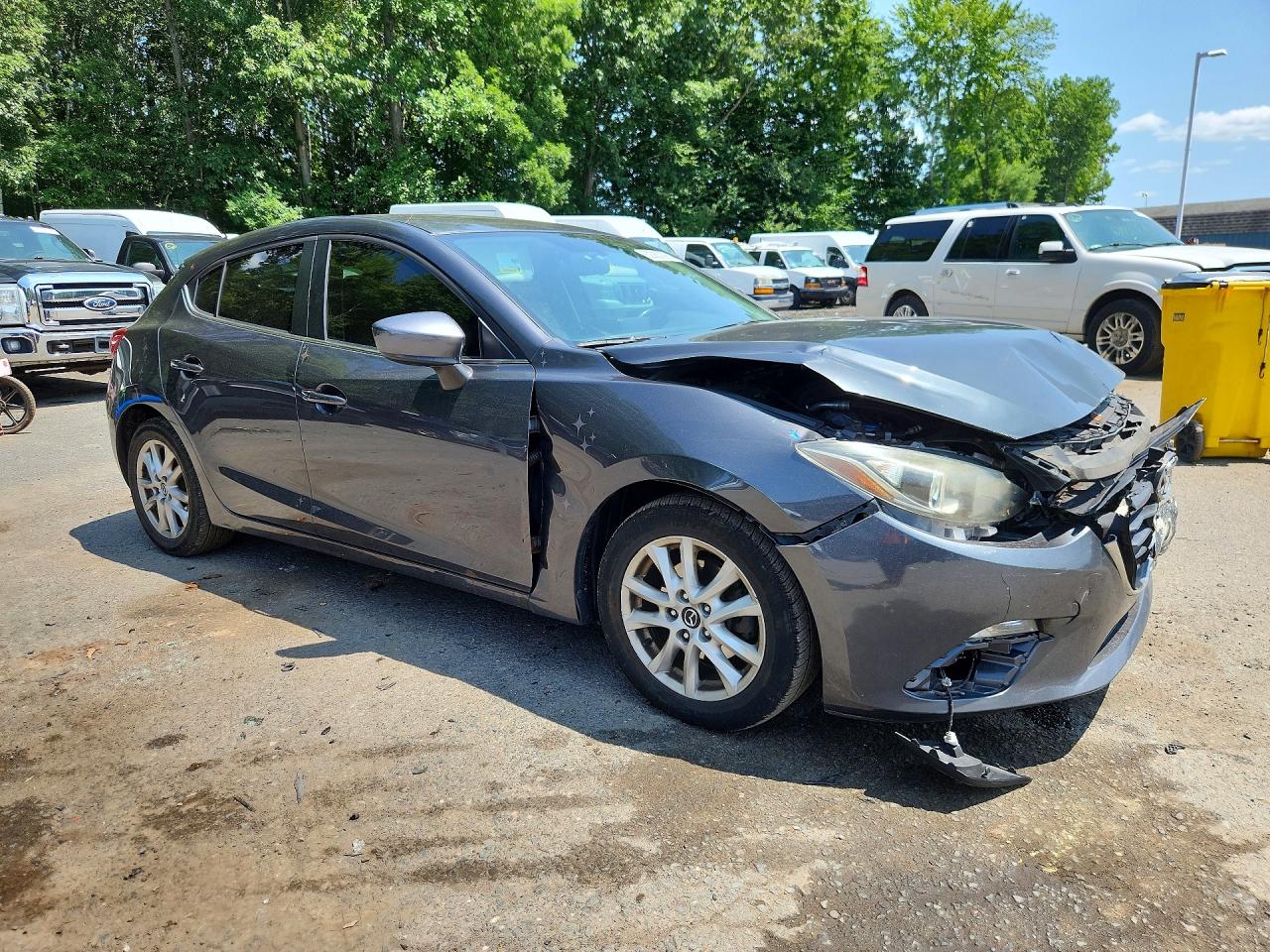 2014 Mazda 3 Touring Gray vin: JM1BM1L72E1206322