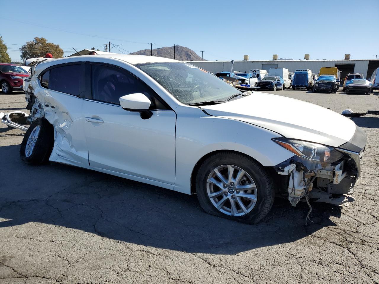 2015 Mazda 3 Touring White vin: JM1BM1L73F1254381