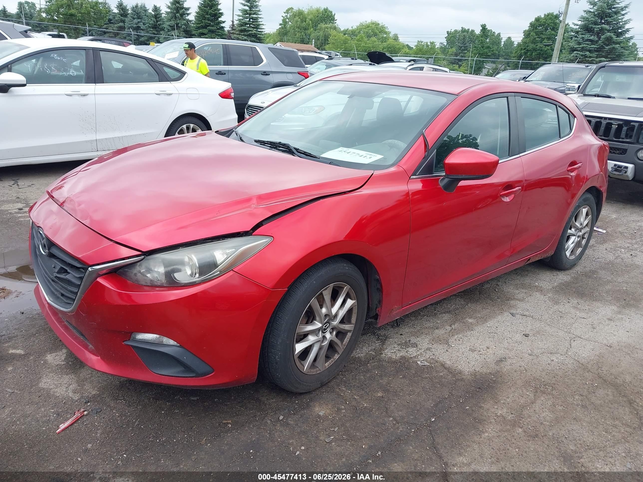 2014 Mazda Mazda3 I Touring Red vin: JM1BM1L74E1213045